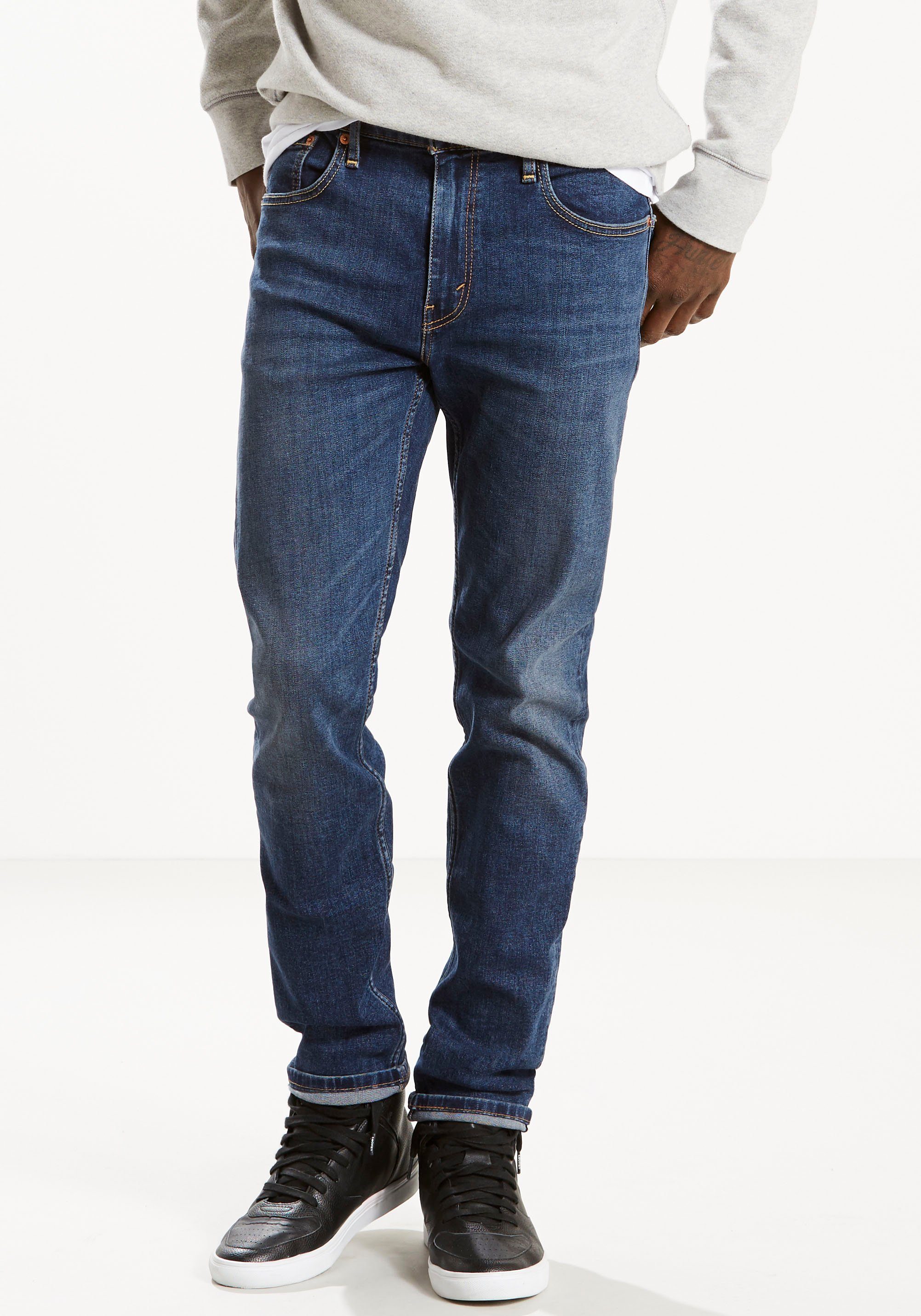 Levi's Tapered jeans 502 TAPER in een elegante, moderne stijl heren tapered jeans maat 32 blauw