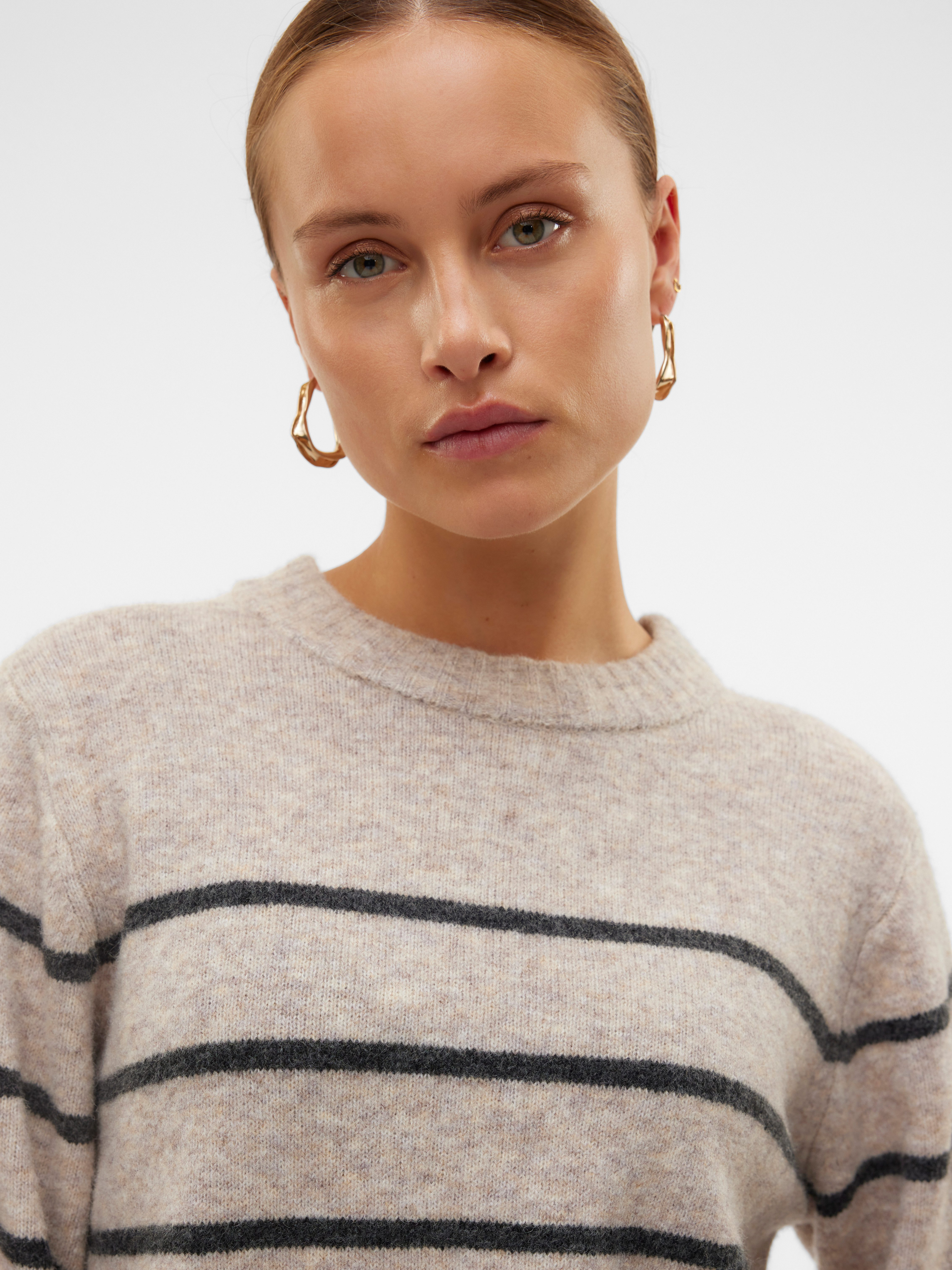 Vero Moda Gebreide trui VMFLAWLESS LS O-NECK PULLOVER GA NOOS