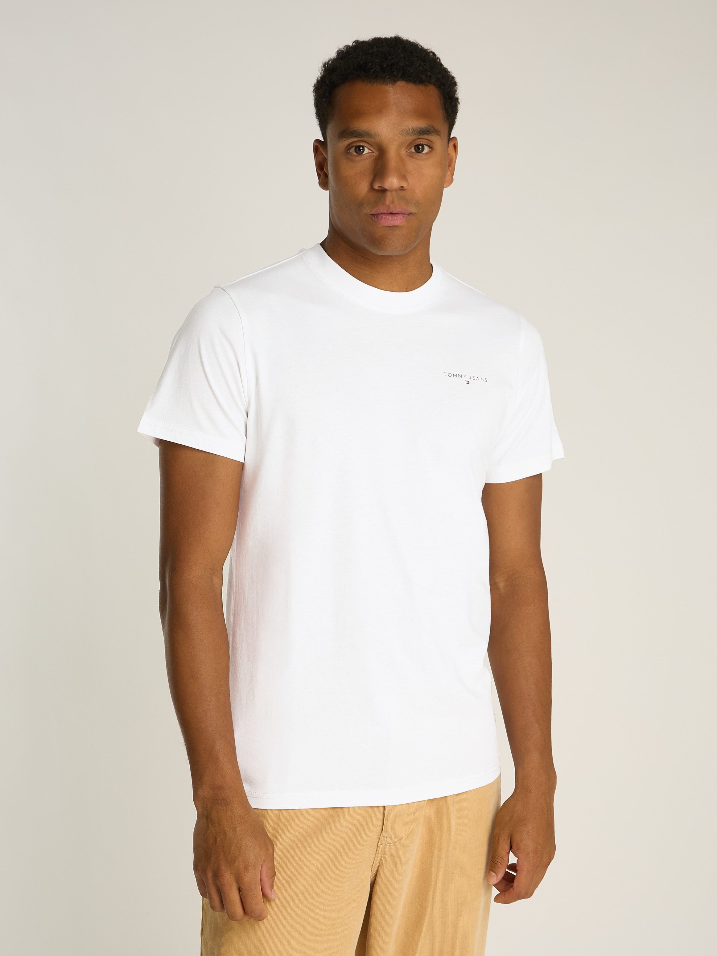 TOMMY JEANS T-shirt TJM SLIM LINEAR CHEST TEE EXT
