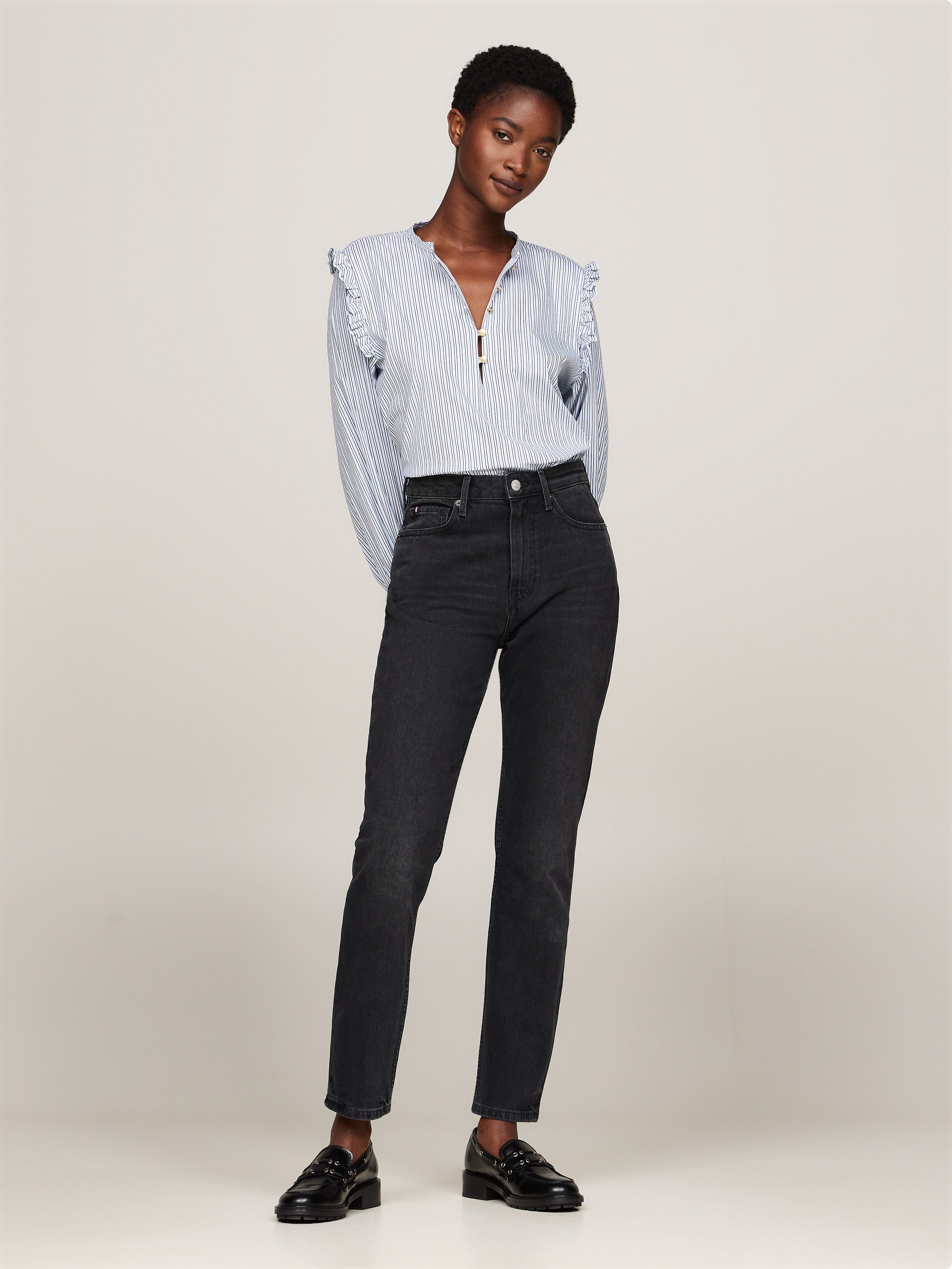 Tommy Hilfiger Slim fit jeans SLIM CIGARETTE HW A DARK BLUE
