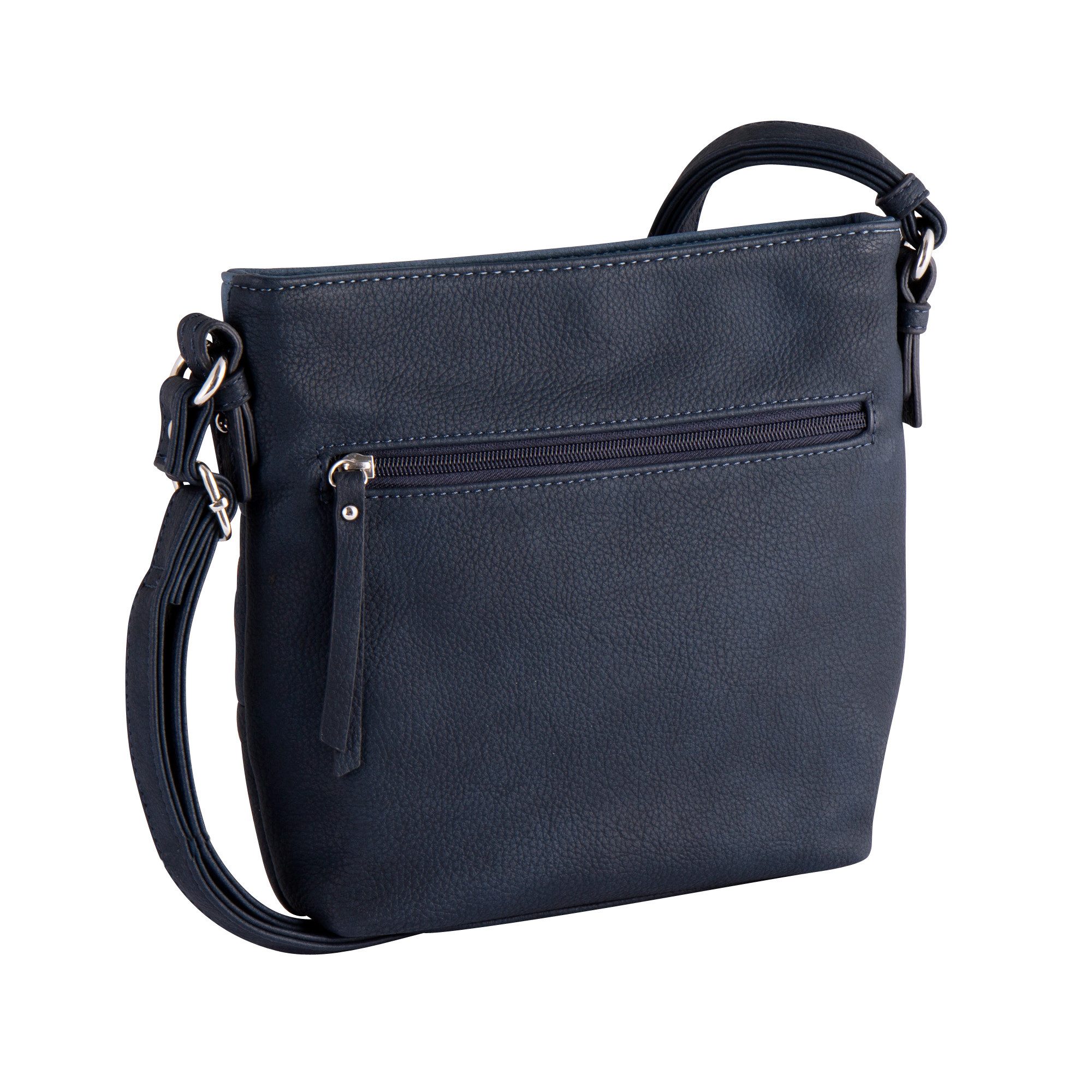 Tom Tailor Schoudertas Ellen mooie color blocking, glanzende ritssluiting eyecatcher
