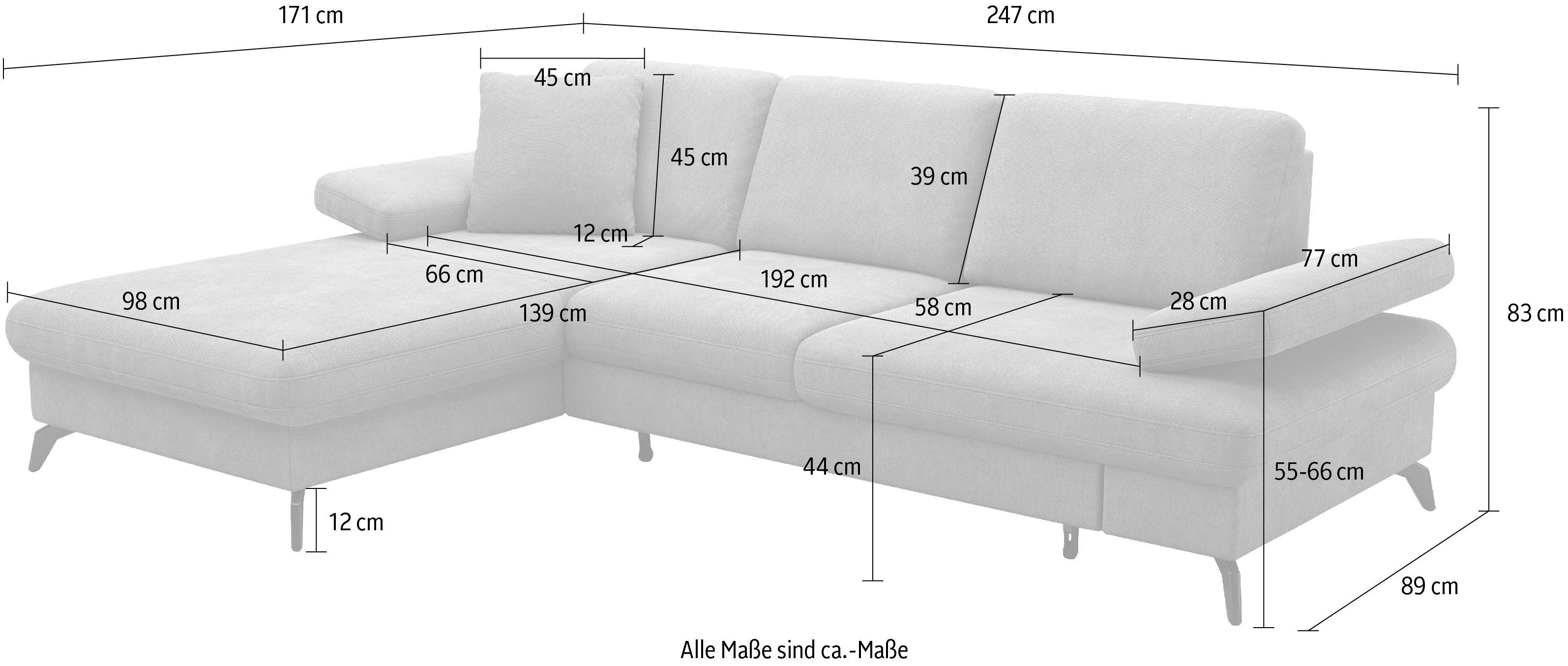 sit&more Hoekbank Morris L-vorm
