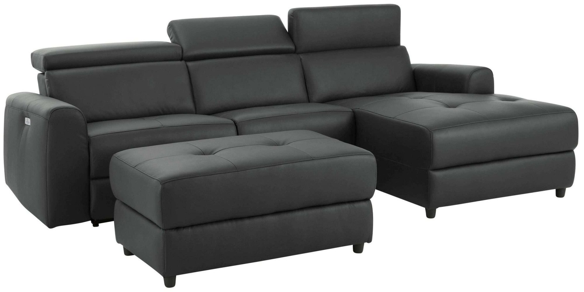 Home affaire Hoekbank Sentrano, L-vorm, 275 cm, man. of electr. relaxfunctie en usb/kopverstelling