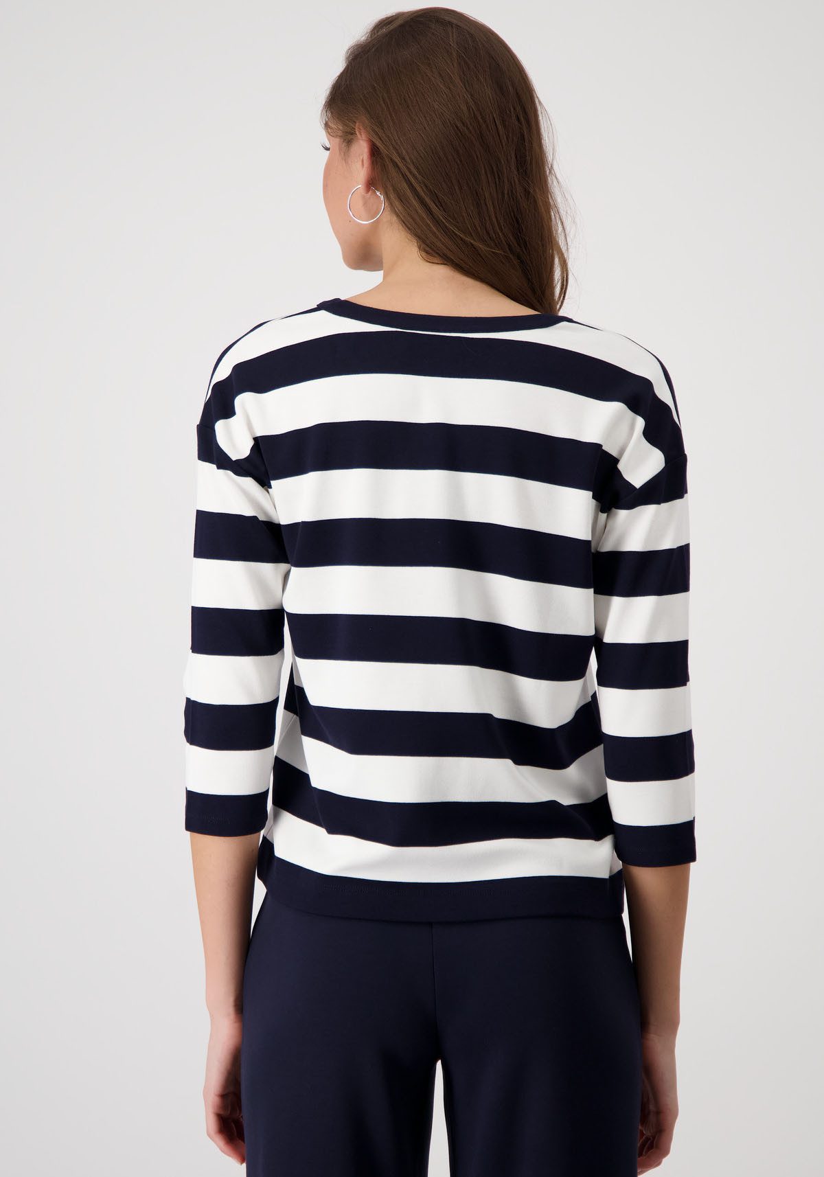 Monari Sweatshirt met blokstrepen