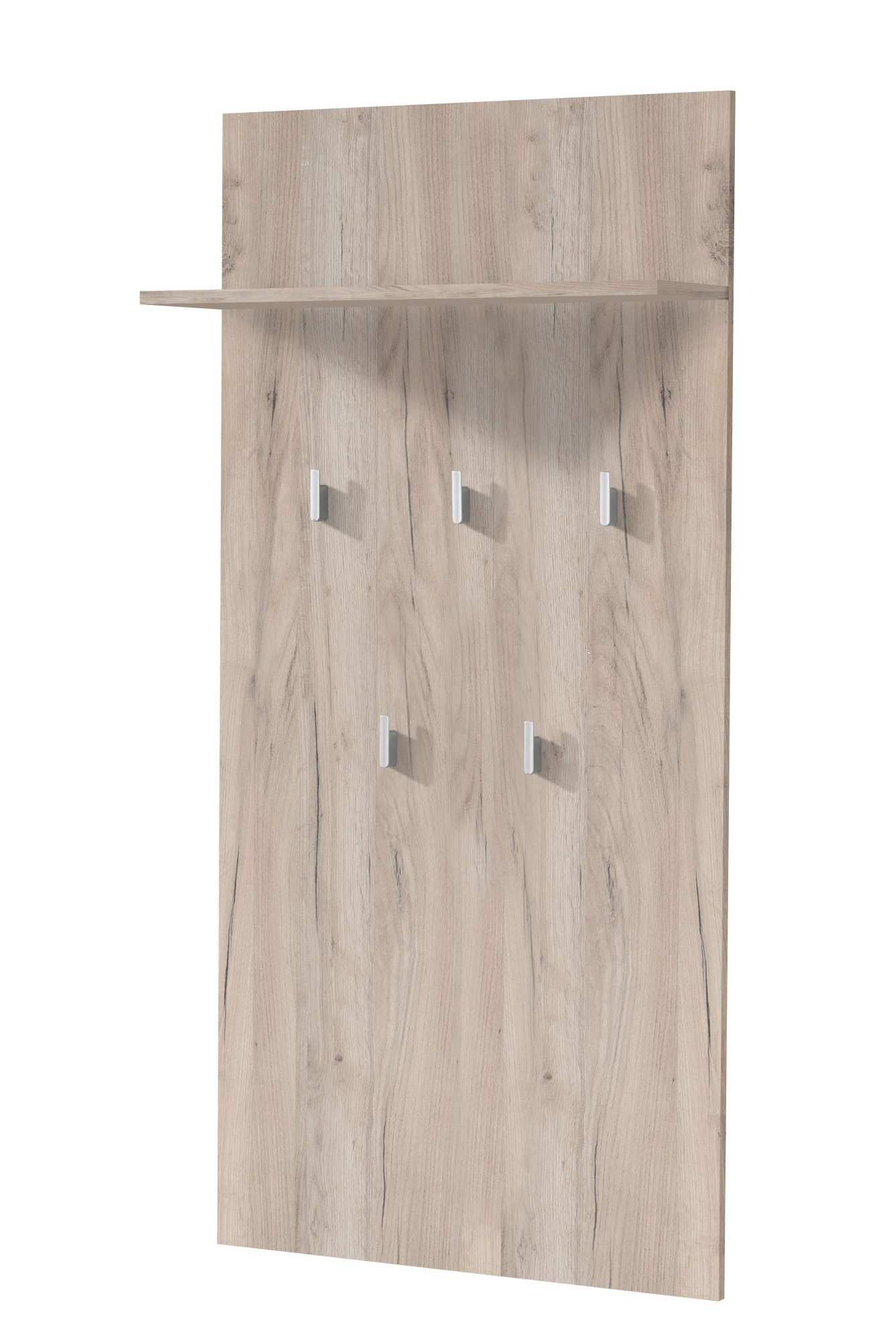 INOSIGN Kapstokpaneel Como, wandrek met haken, met rek Wandgarderobe, ophanghaak, in moderne kleuren, hoogte 137 cm