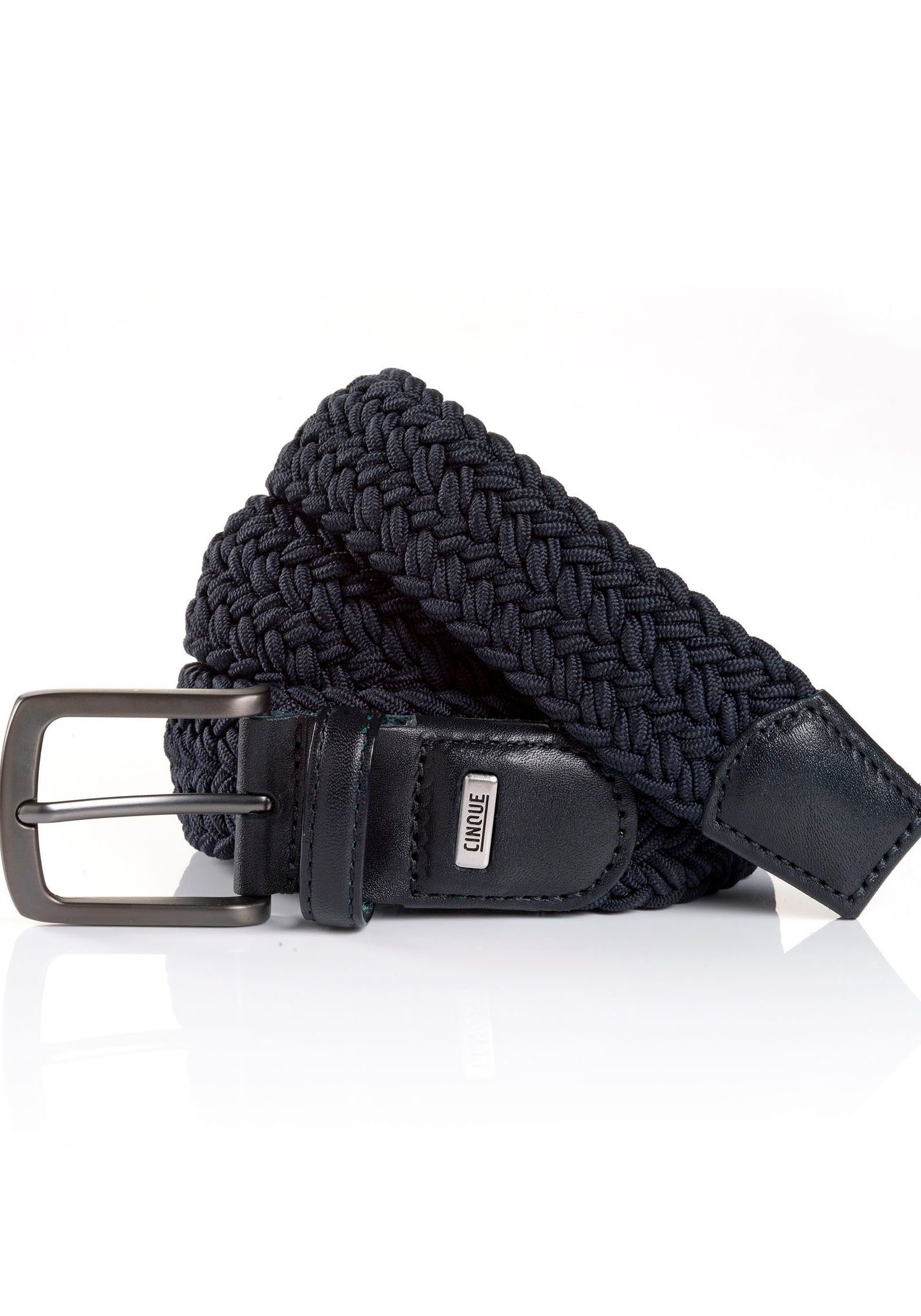 Cinque Leren riem POGGIO Gevlochten riem heren riemen maat 100