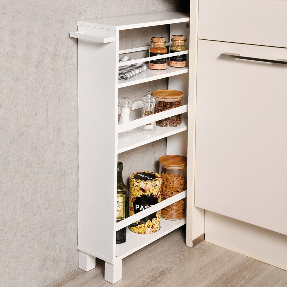 KESPER for kitchen & home Keukentrolley Niswagen, wit, FSC