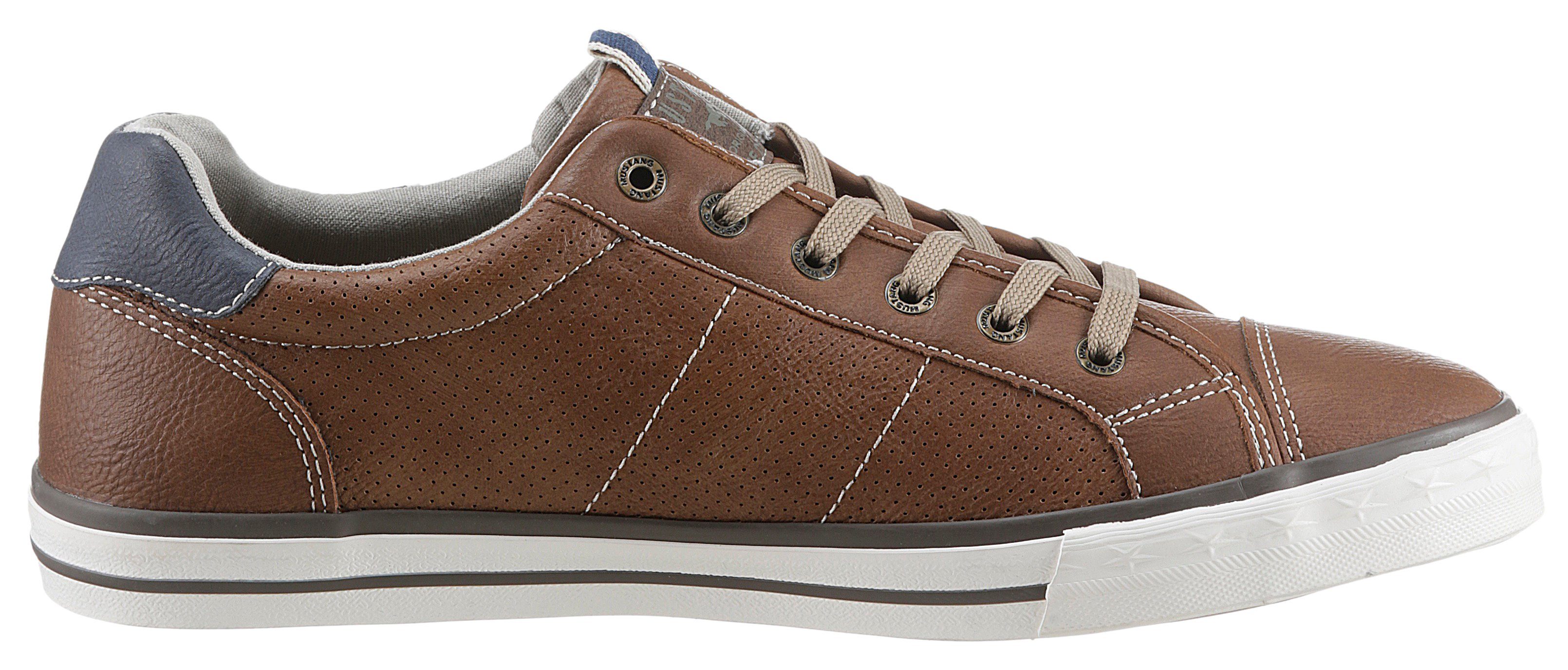 Mustang Shoes Sneakers met contrasterende details, vrijetijdsschoen, lage schoen, veterschoen