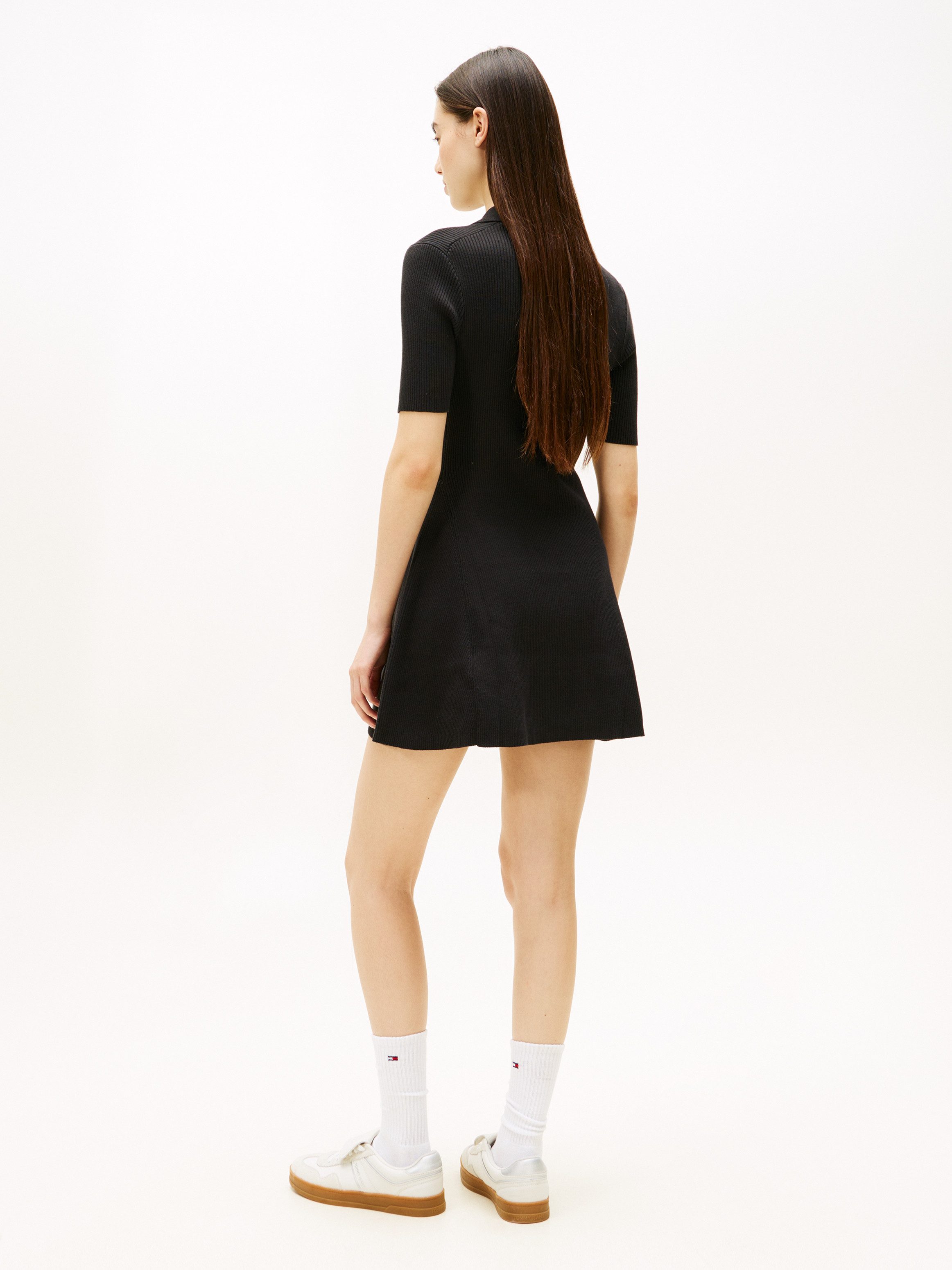 TOMMY JEANS Polojurk TJW F&F SWEATER POLO MINI DRESS