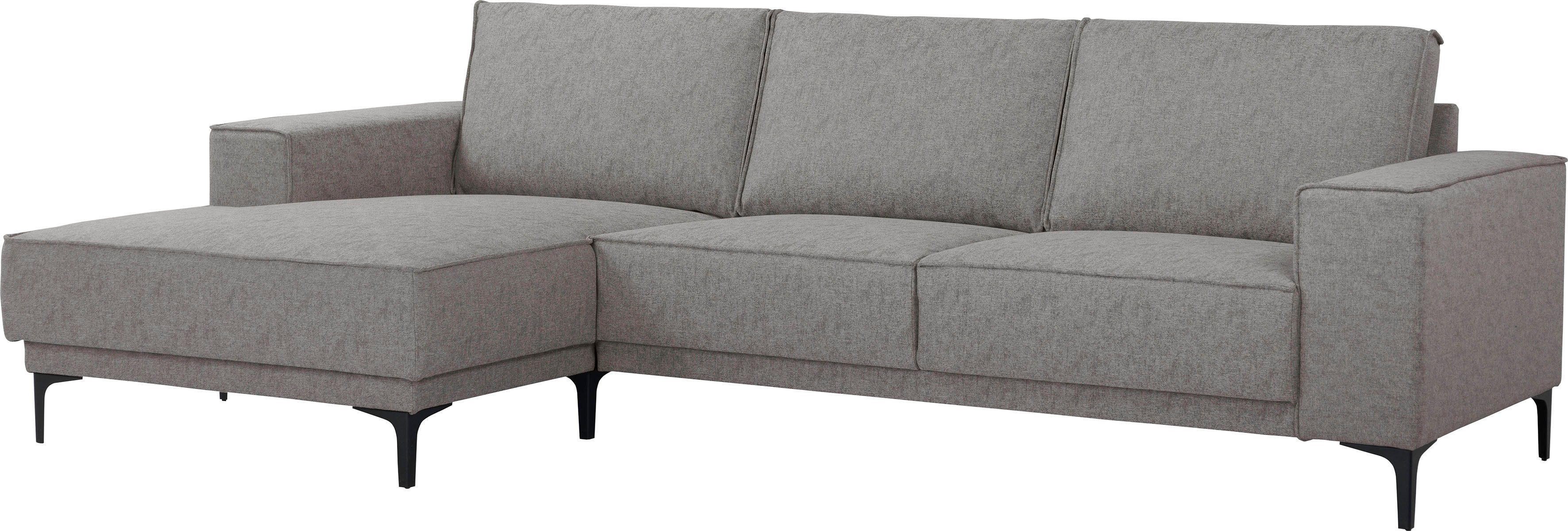 Places of Style Hoekbank Oland, structuur, platweefsel, luxe microvezel, bouclé