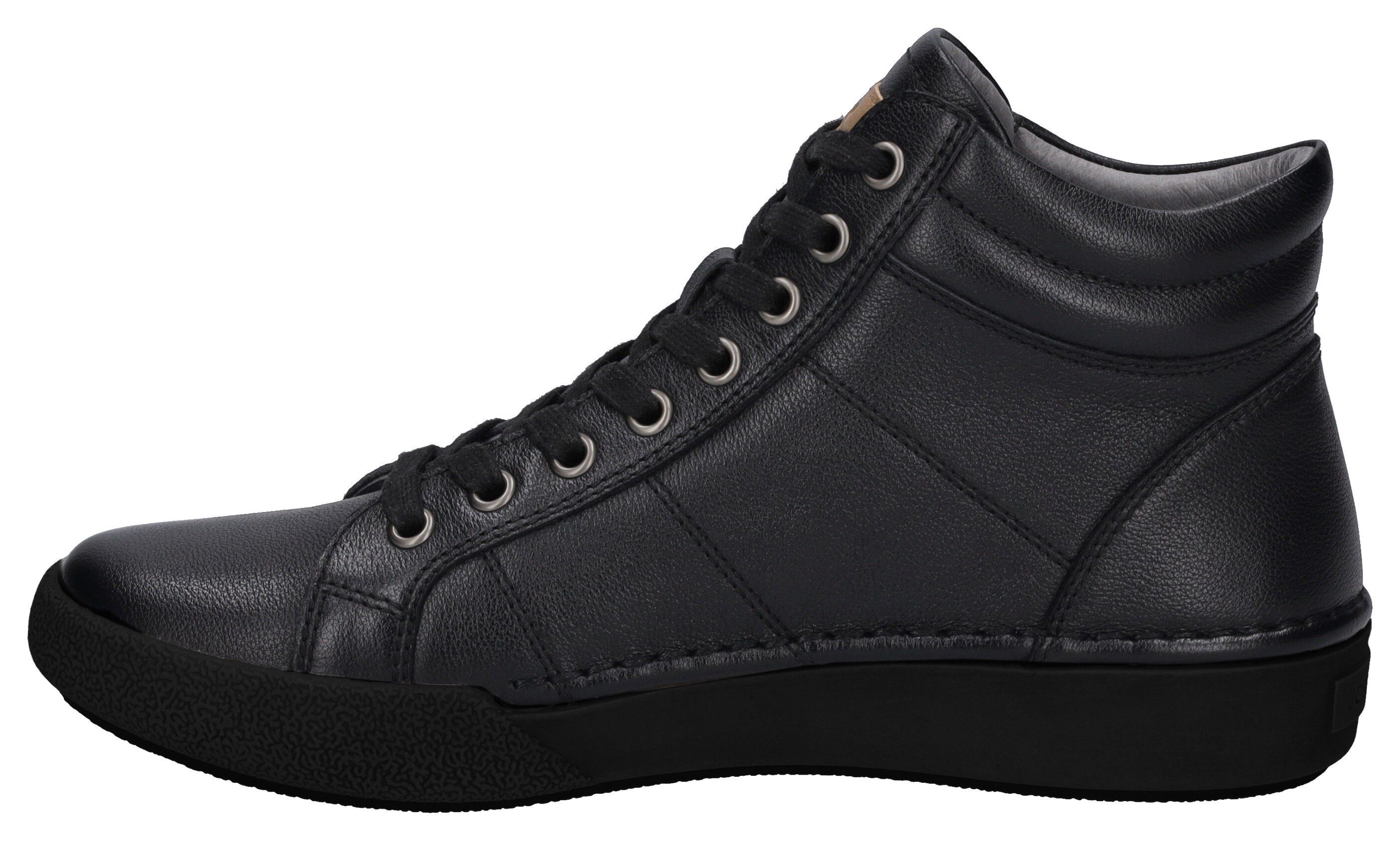 Josef Seibel Sneakers Claire 11 Veterschoenen, high top sneaker, comfortschoen met leren binnenzool