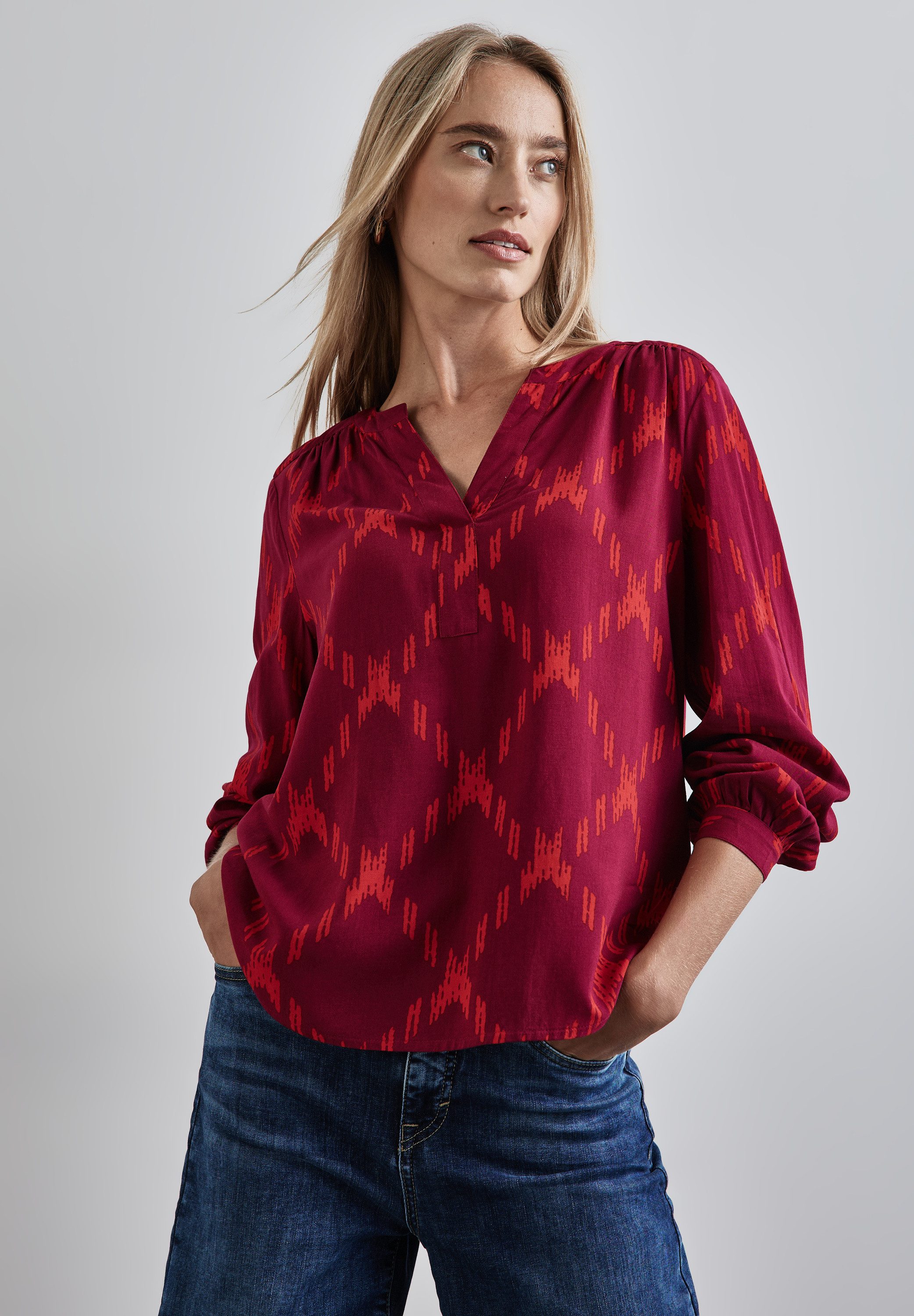 STREET ONE Blouse met lange mouwen