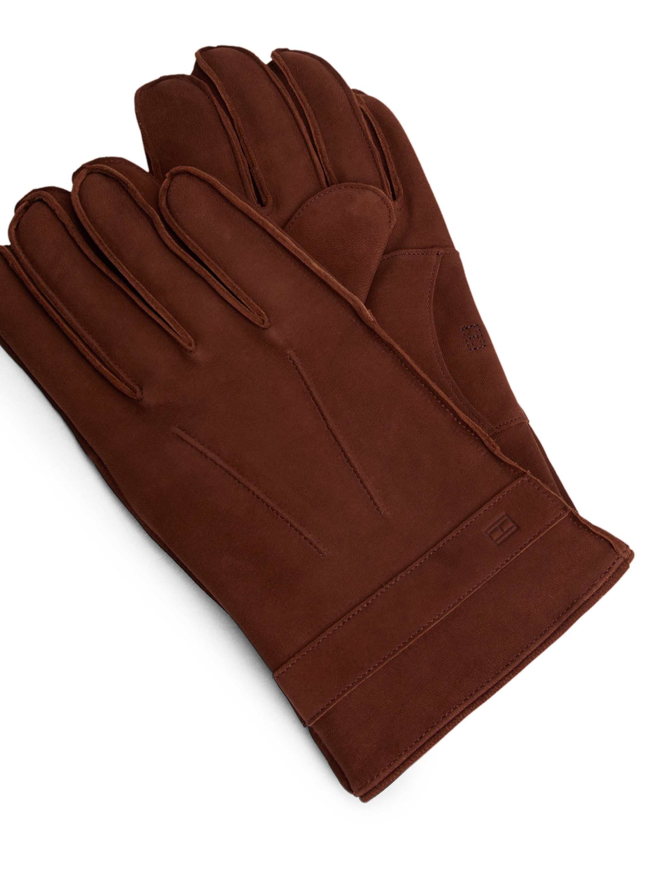 Tommy Hilfiger Leren handschoenen TH FLAG NUBUCK GLOVES