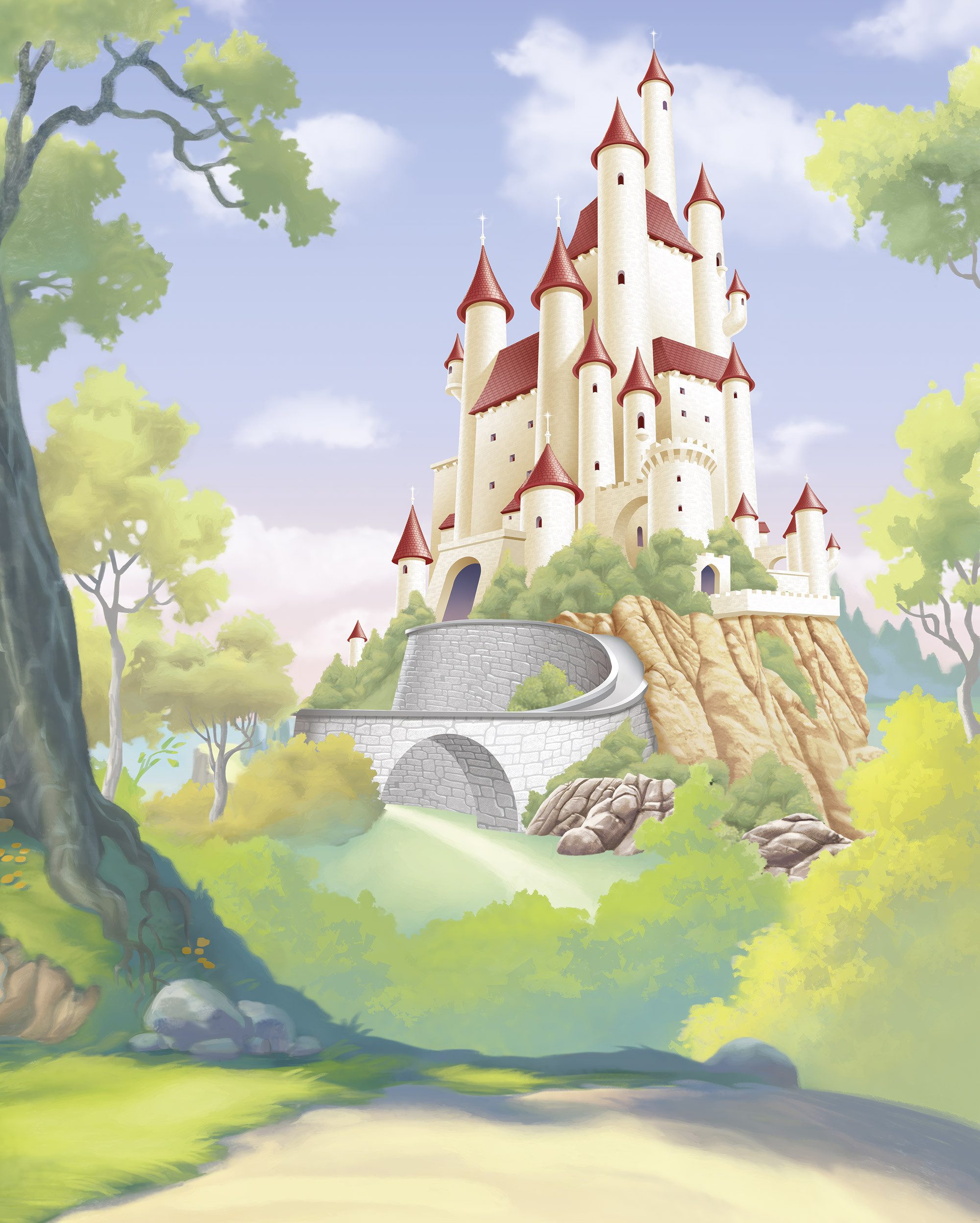 Komar Kinderbehang Disney Princess Snow White Castle (1 stuk)