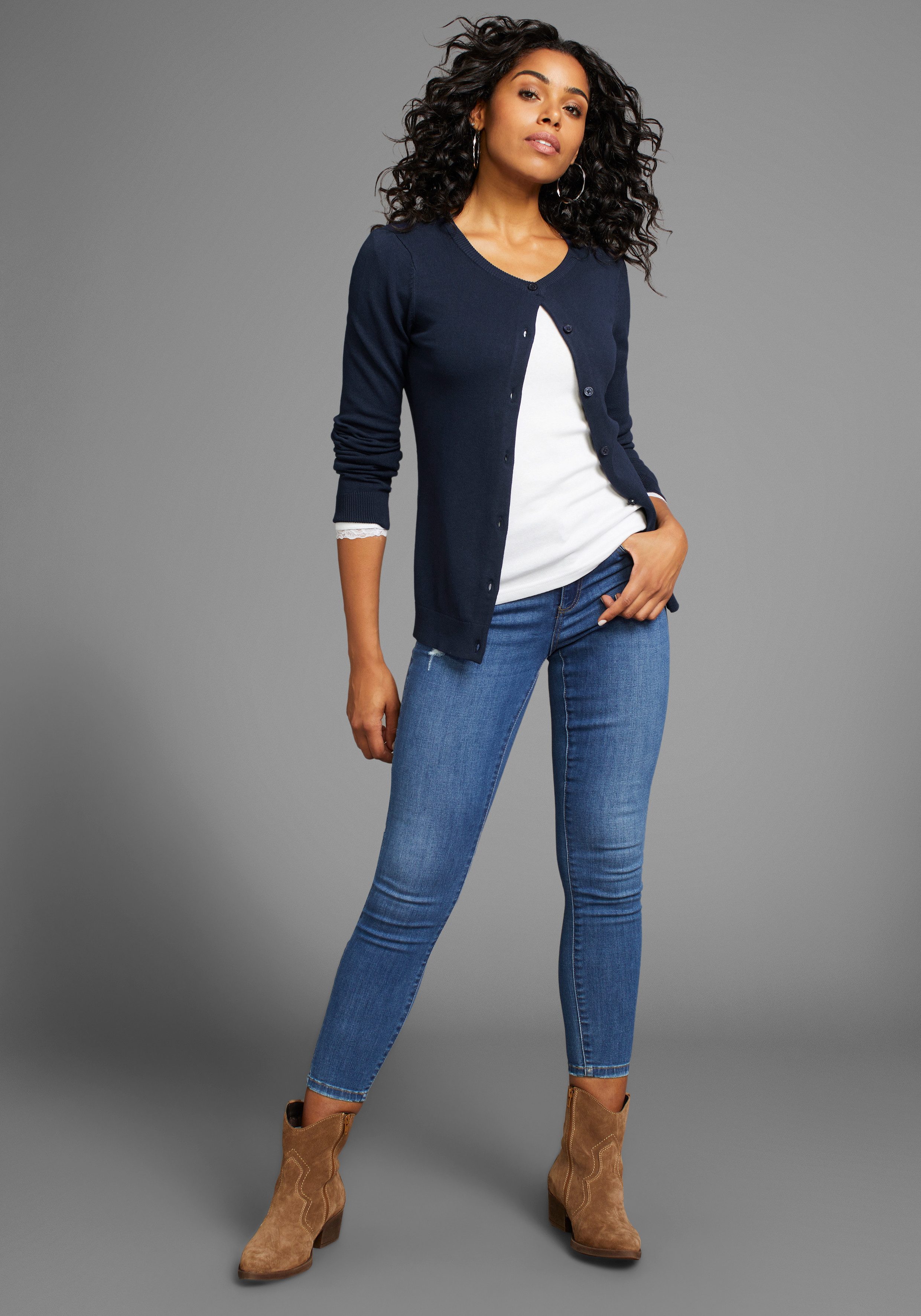 Laura Scott Vest met knoopsluiting