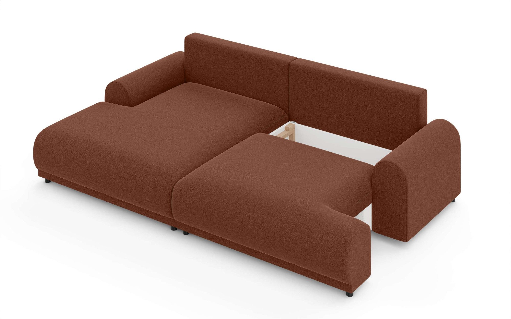INOSIGN Hoekbank Marsby, met bedfunctie en bedlade, afmetingen: B/H/D 242/65/145 cm