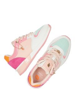 mexx sneakers fleur mini in een leuke kleurencombinatie roze