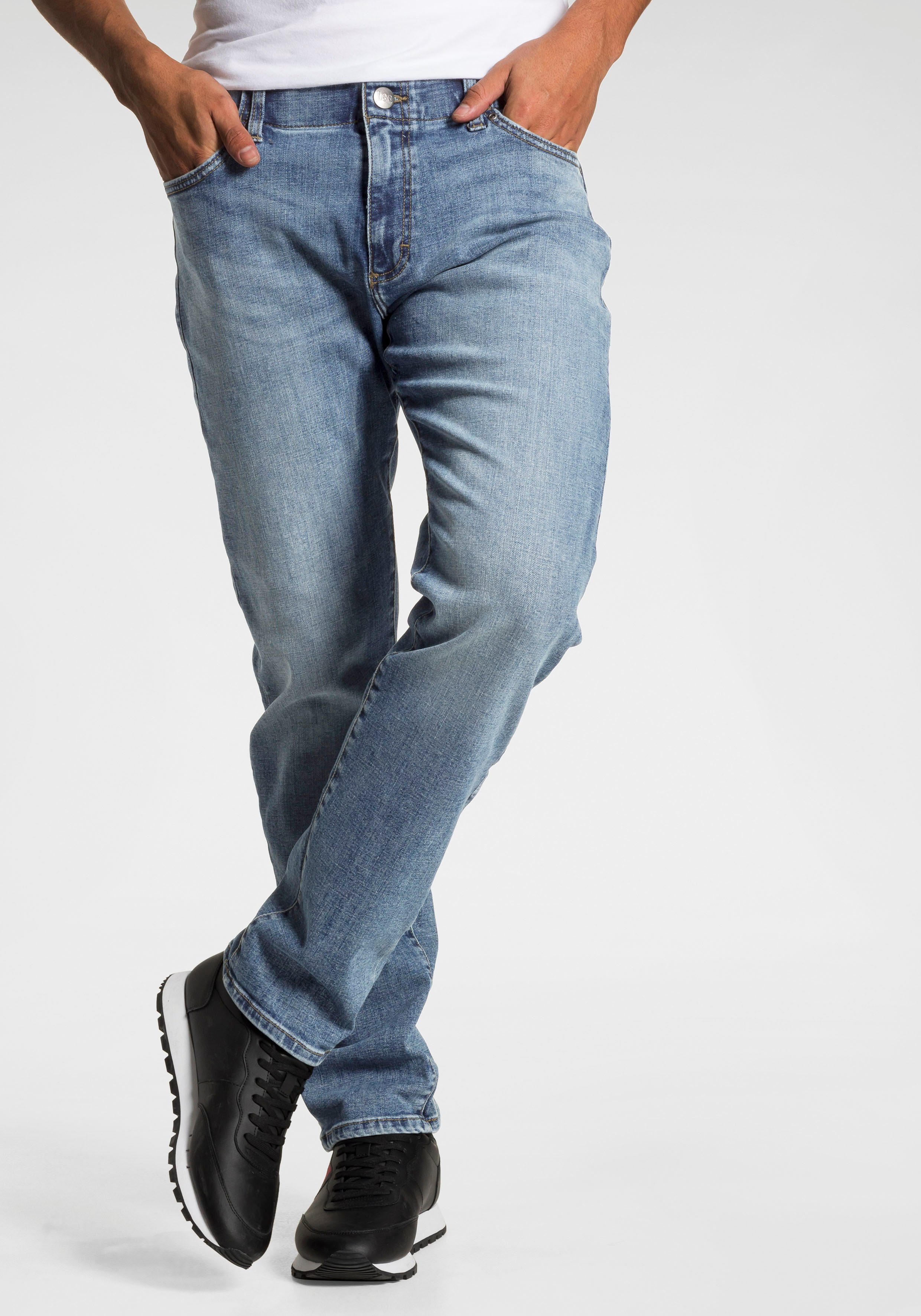 Lee Slim fit jeans Extrem Motion Slim Extreme Motion stretchstof heren slim fit jeans maat 30 blauw