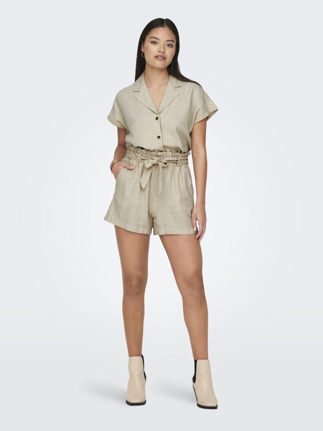 JDY Short JDYSAY MW LINEN SHORTS WVN NOOS