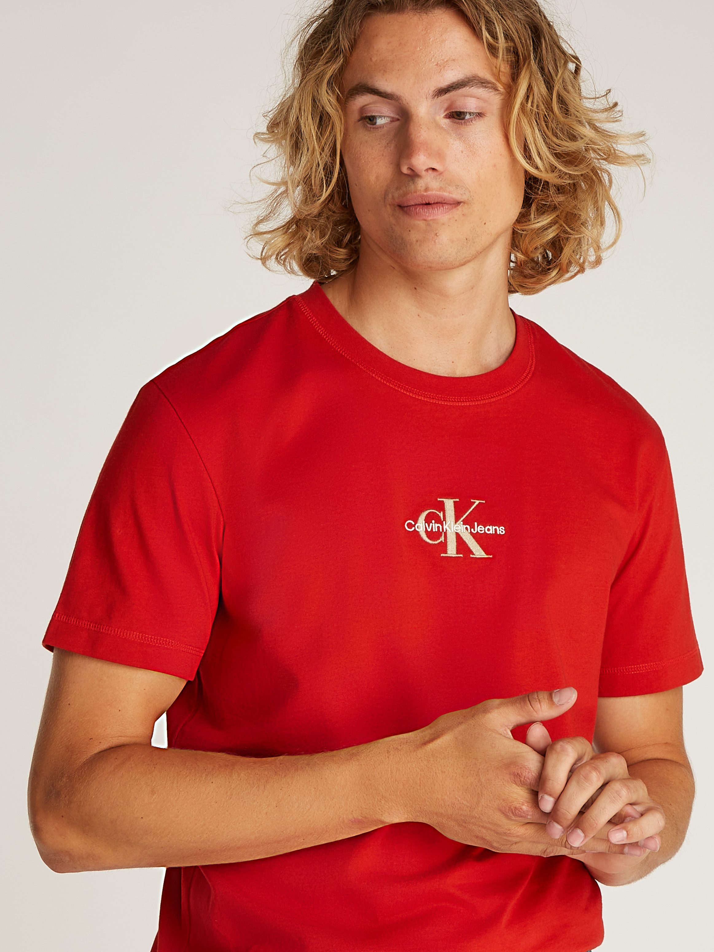 Calvin Klein T-shirt MONOLOGO TEE met een logo-opschrift