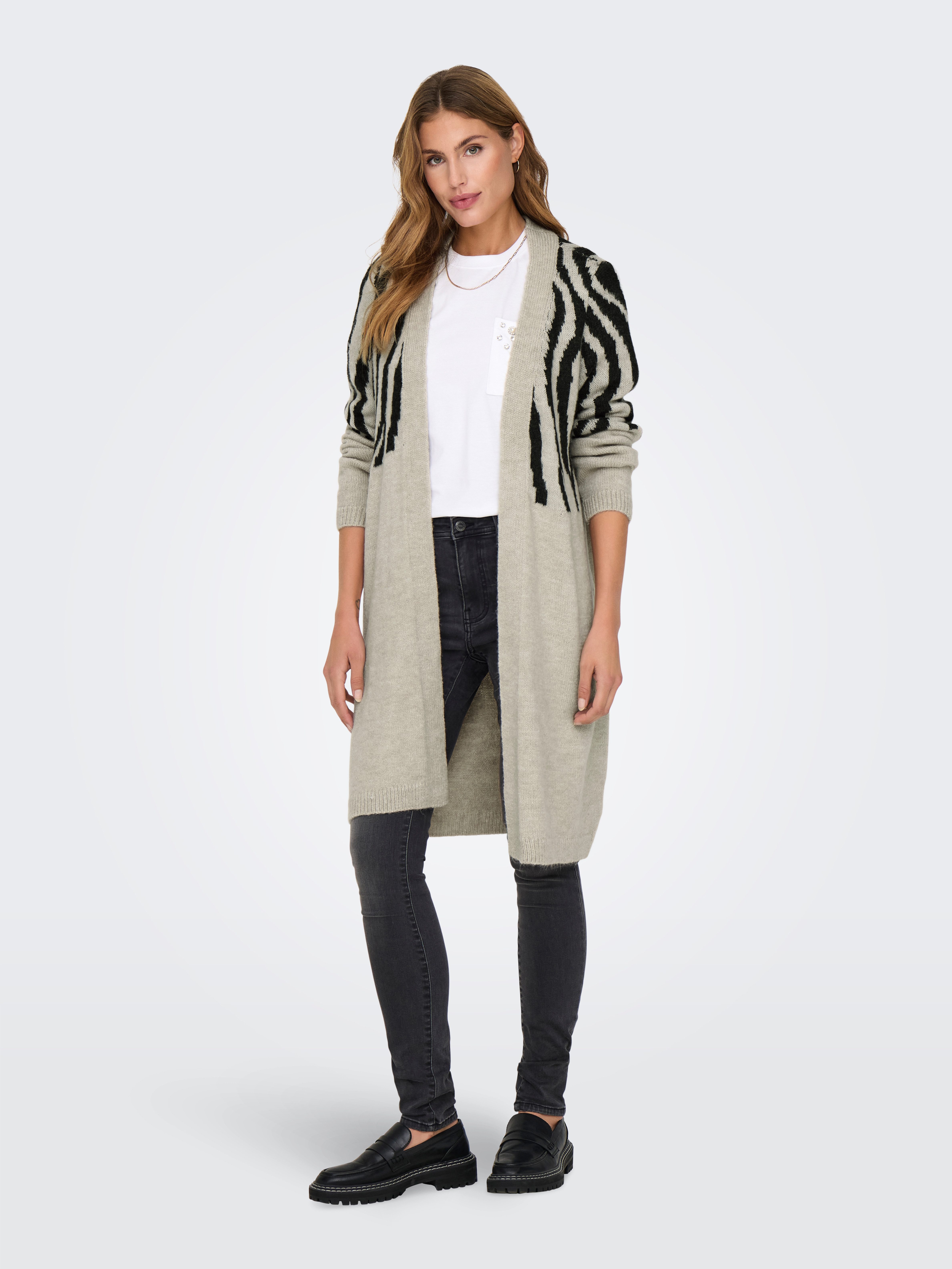 Only Lang vest ONLJADE ZEBRA LS CARDIGAN CC KNT