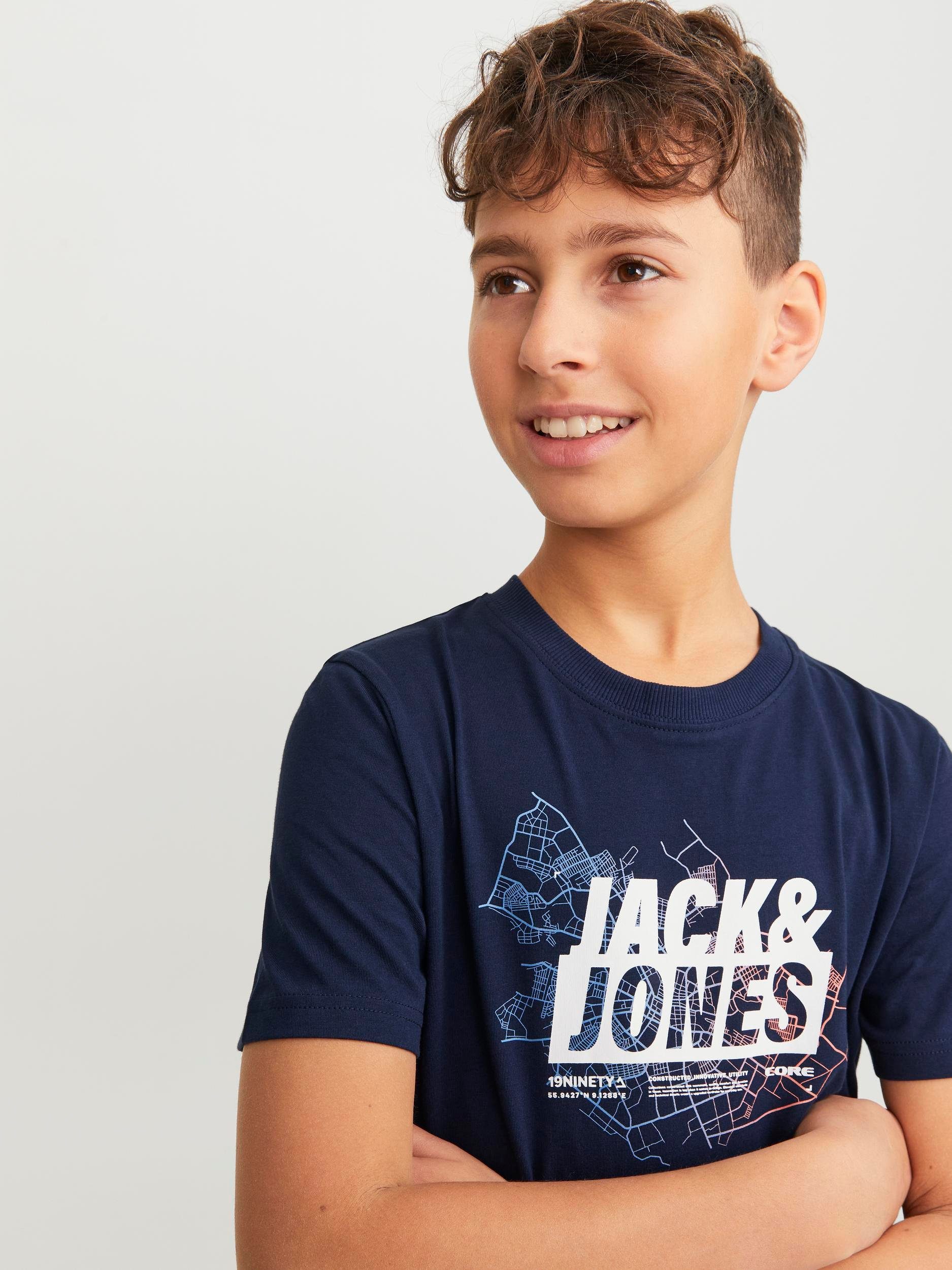 Jack & Jones Junior Shirt met korte mouwen JCOMAP LOGO TEE SS CREW NECK JNR