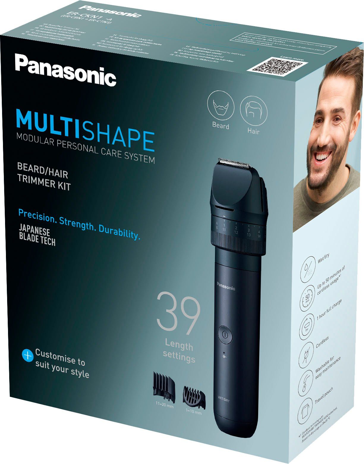 Panasonic Tondeuse Multishape ER-CKN1-A301 multifunctionele trimmer (NiMH-accu)