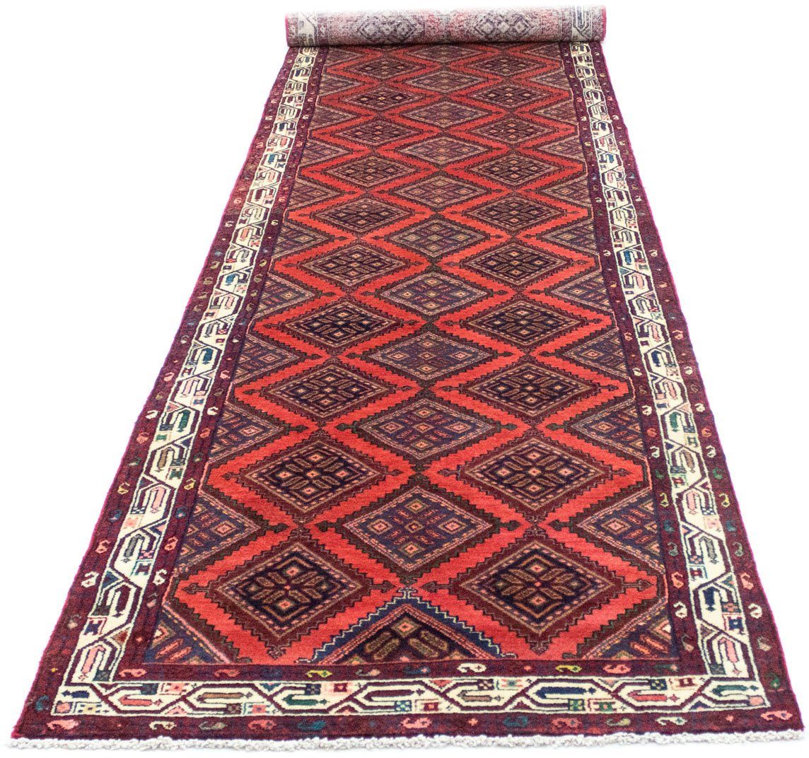 morgenland Wollen kleed Hamadan vloerkleed met de hand geknoopt rood handgeknoopt