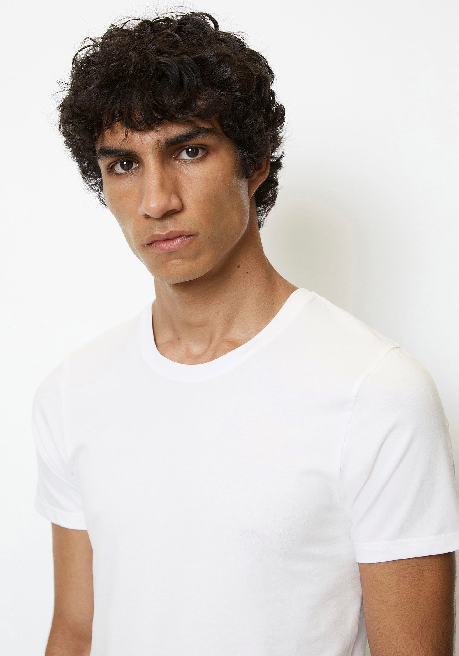 Marc O'Polo T-shirt Essentials met discreet merkembleem (2-delig, Set van 2)