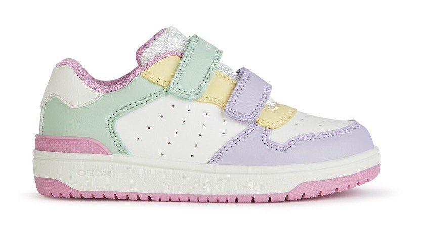 Geox Sneakers J WASHIBA GIRL B met geox speciale membraan, vrijetijdsschoen, lage schoen, veterschoen