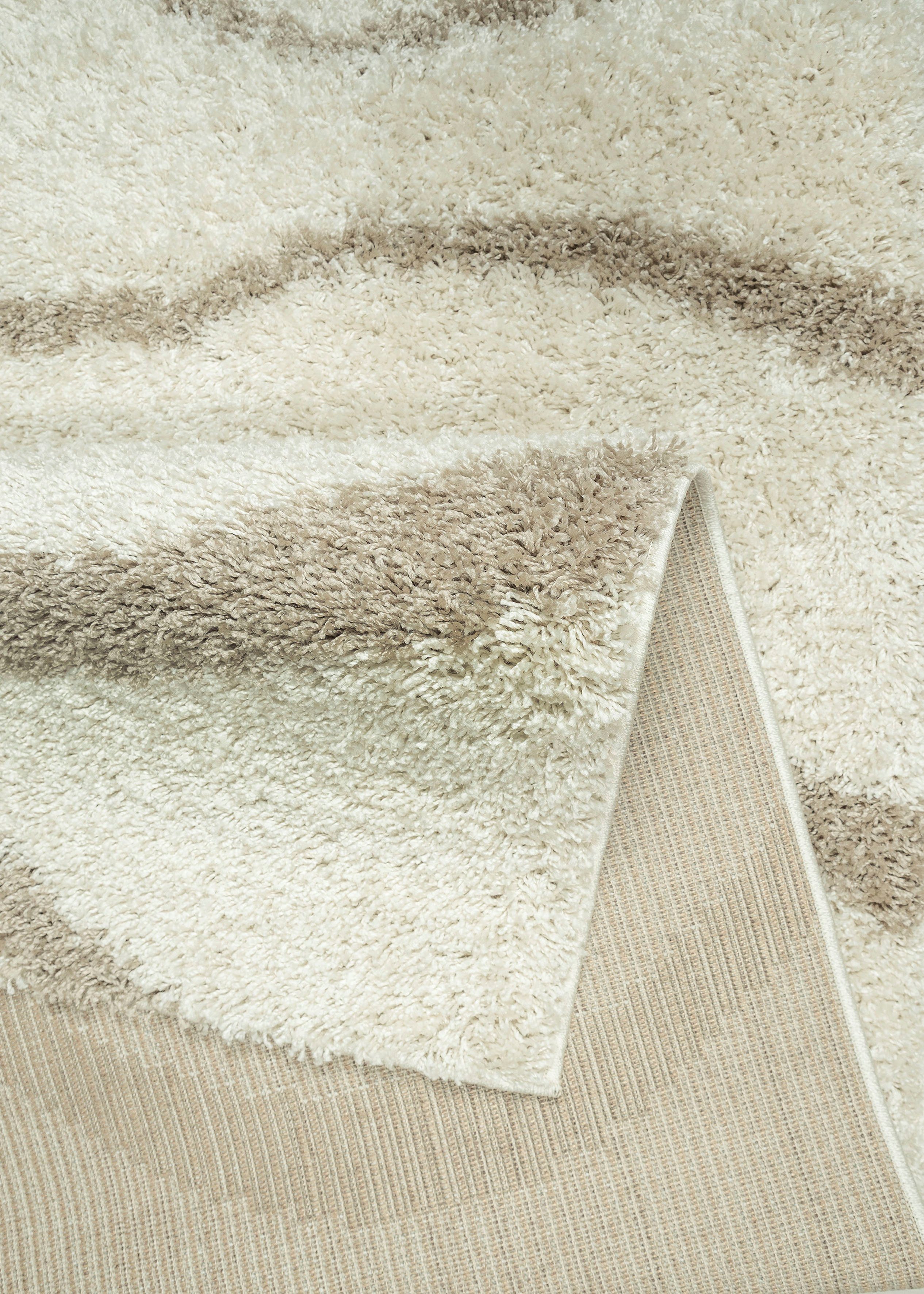 Home affaire Hoogpolig vloerkleed Nano modern golfdessin, hoge pool, bijzonder zachte pool