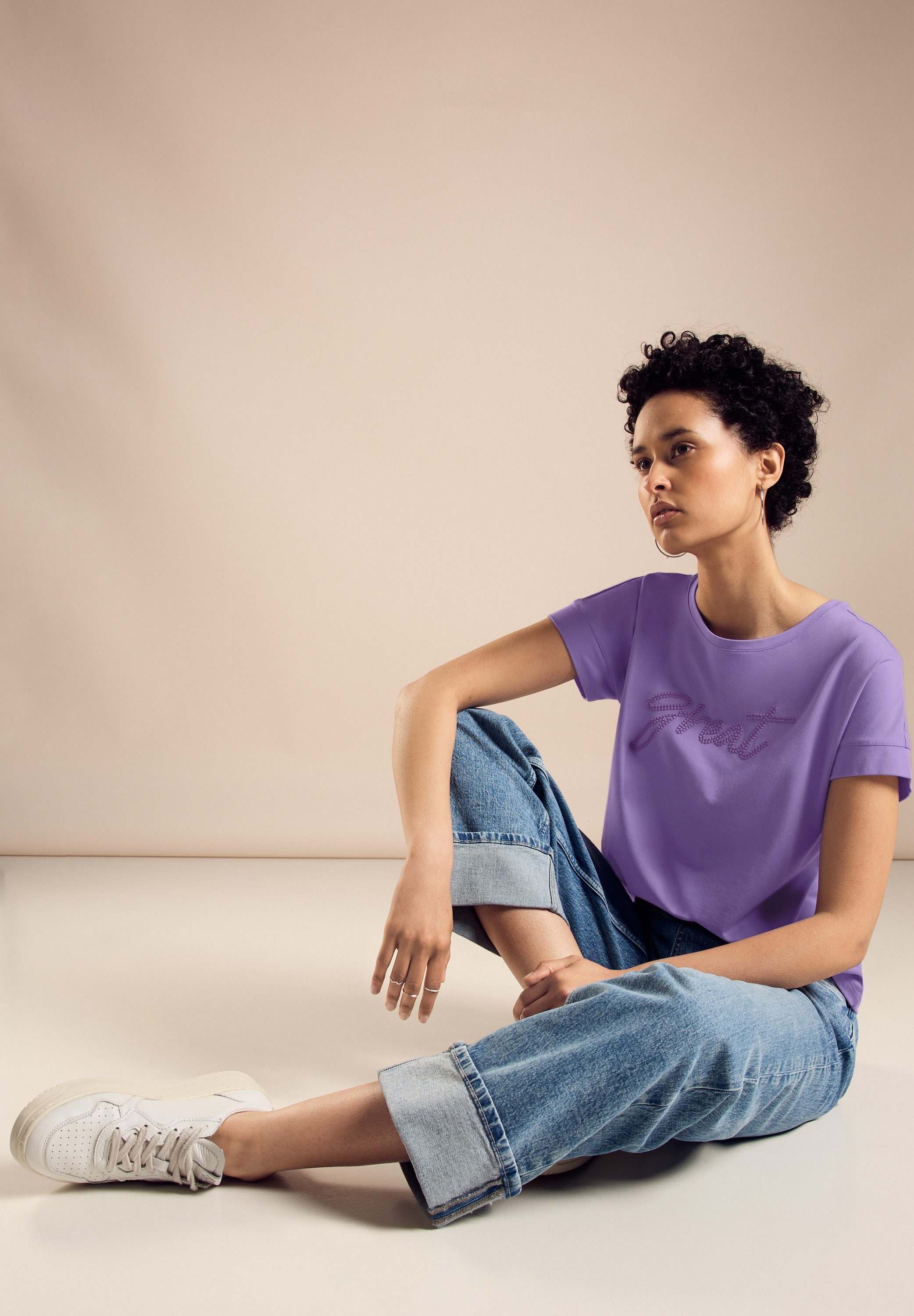 STREET ONE Shirttop met tekst