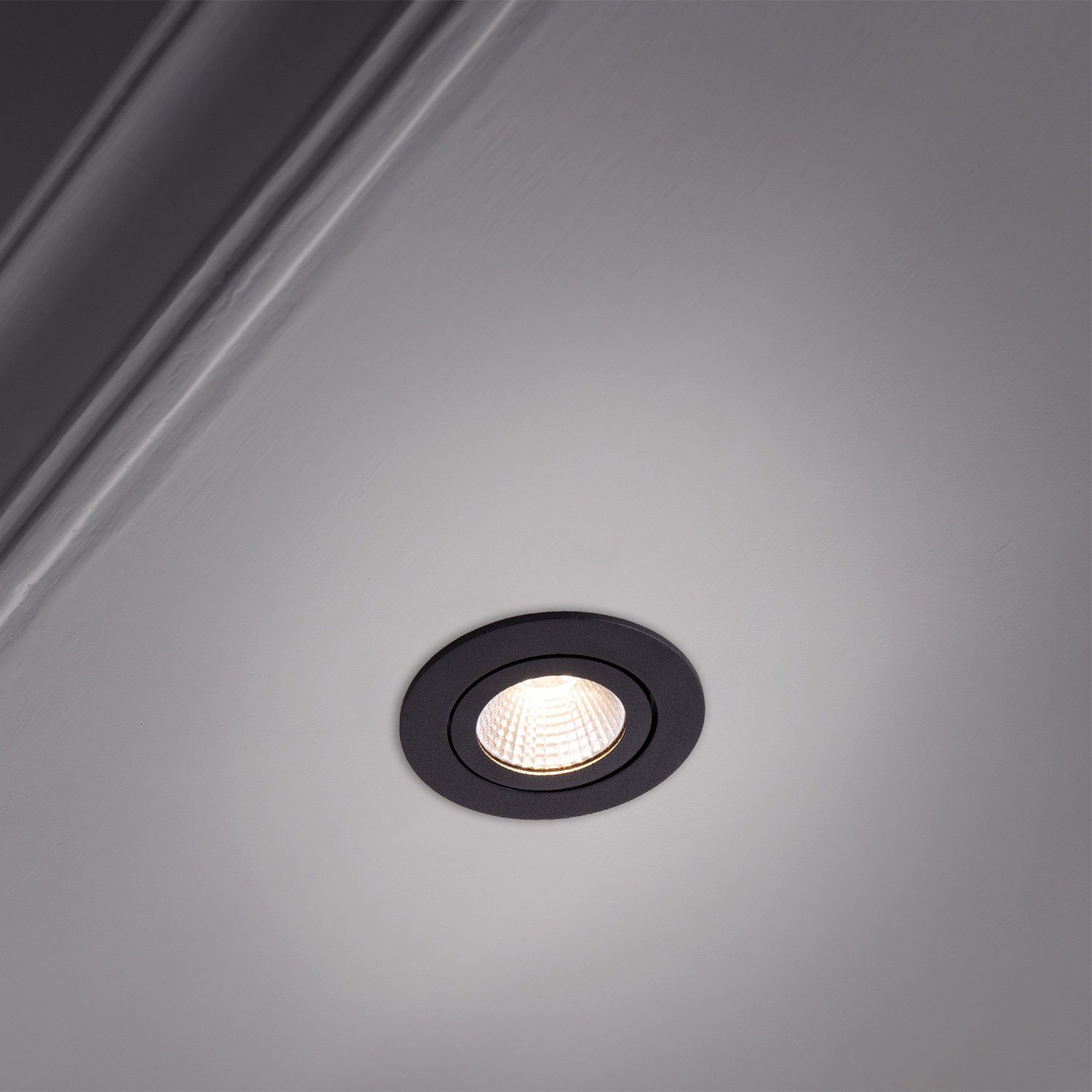 Paco Home Inbouwlamp Rita LED inbouwspot draaibaar LED spot spotlight vlak dimbaar