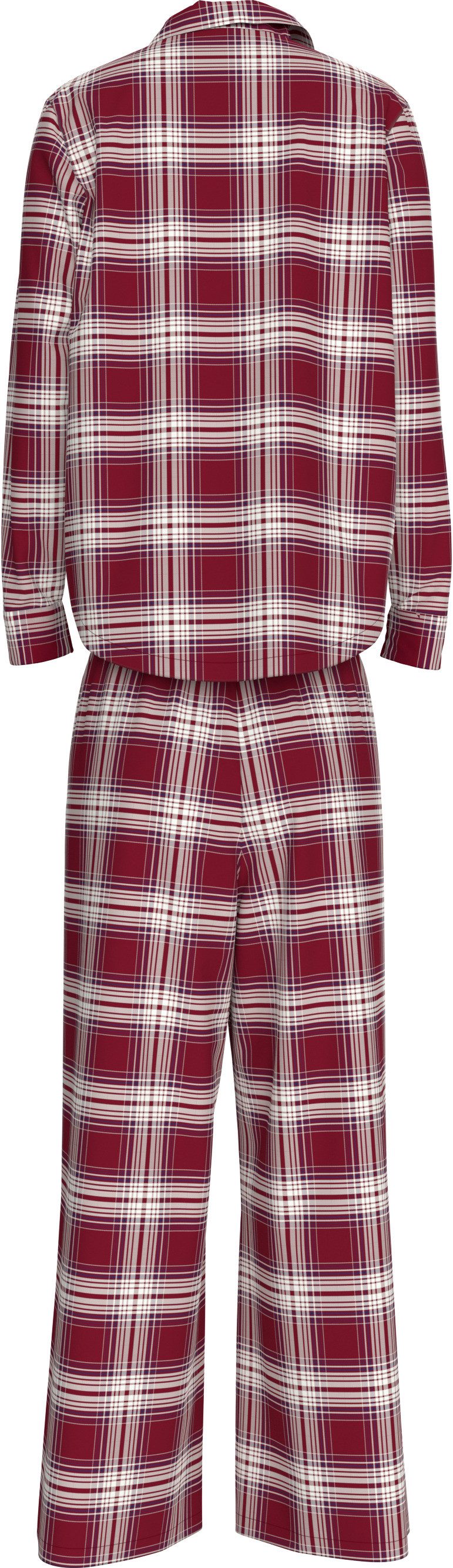 Tommy Hilfiger Underwear Pyjama LS FLNL SHIRT PJ SET (EXT.SIZE) (set 2-delig 2-delig)