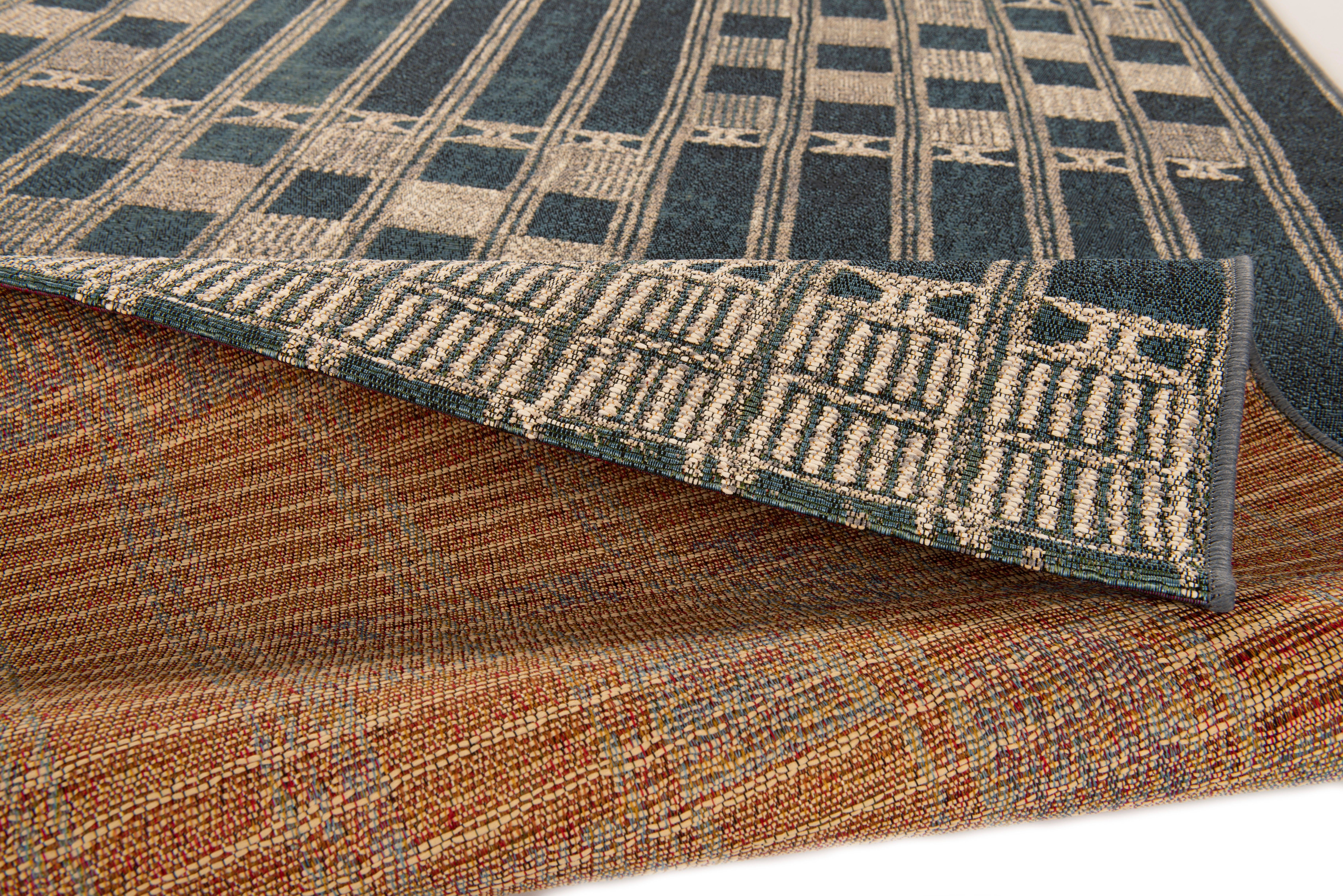 Gino Falcone Vloerkleed Outdoor-Africa 39 Platweefsel, geschikt voor binnen en buiten, woonkamer
