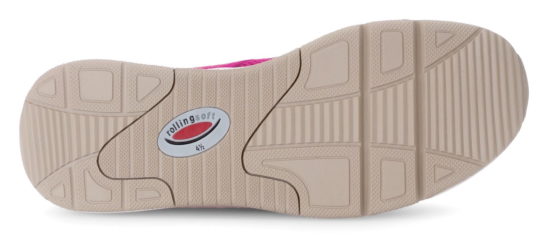 Gabor Rollingsoft Sneakers met sleehak vrijetijdsschoen, lage schoen, veterschoen, logo op de hiel