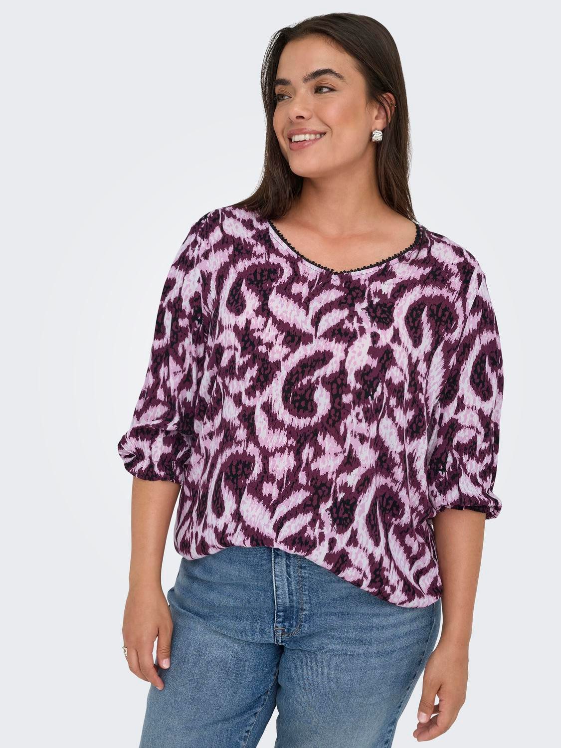 ONLY CARMAKOMA Shirtblouse CARTYLA LIFE 3/4 BLOUSE AOP