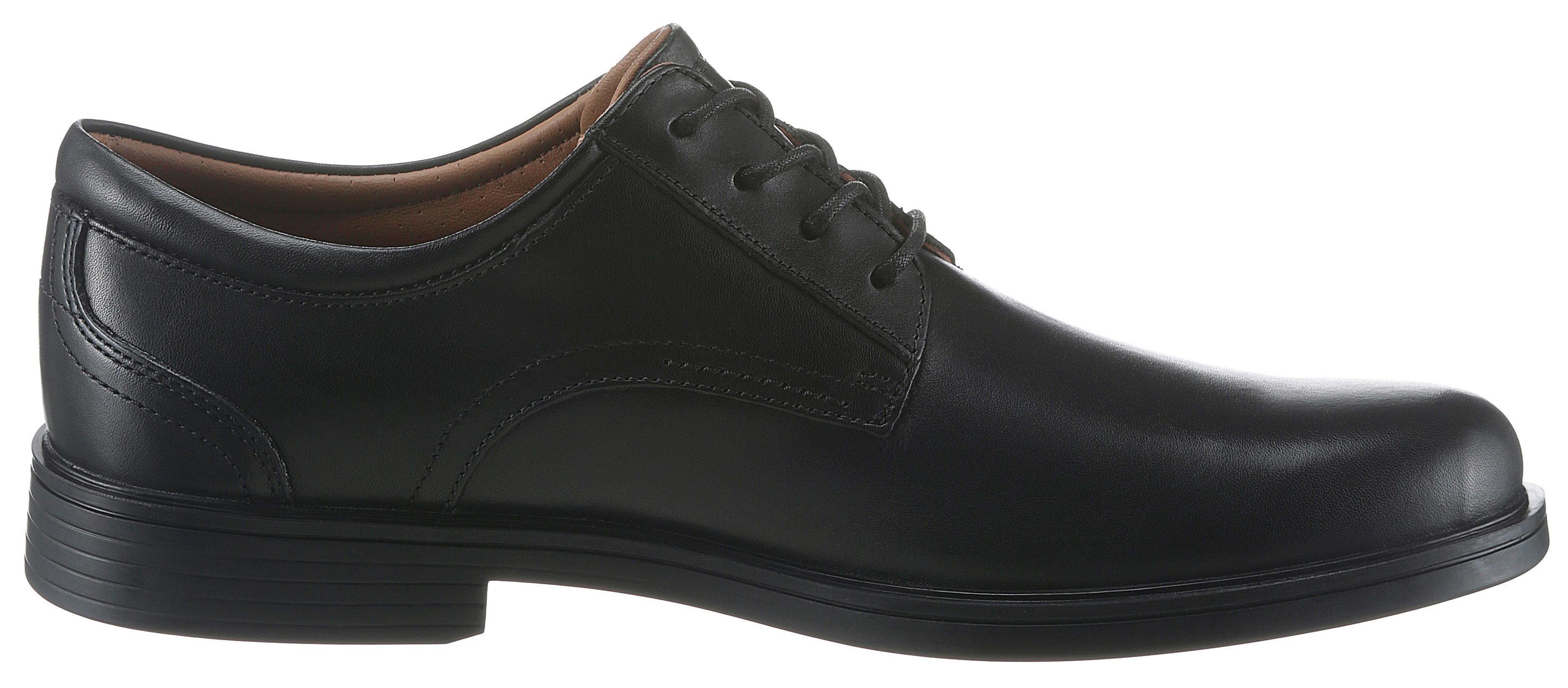 Clarks Veterschoenen Aldric Lace met zachte leren binnenzool, vrijetijdsschoen, lage schoen, veterschoen