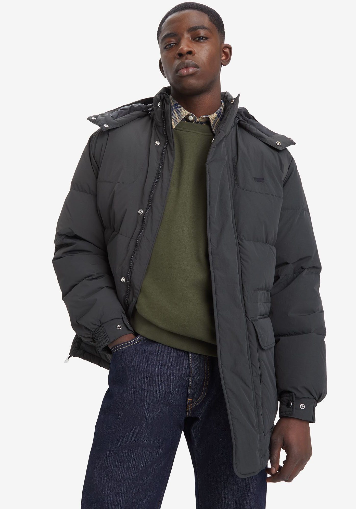 Levi's® Winterjack ROCKRIDGE MID PUFFER met afneembare capuchon
