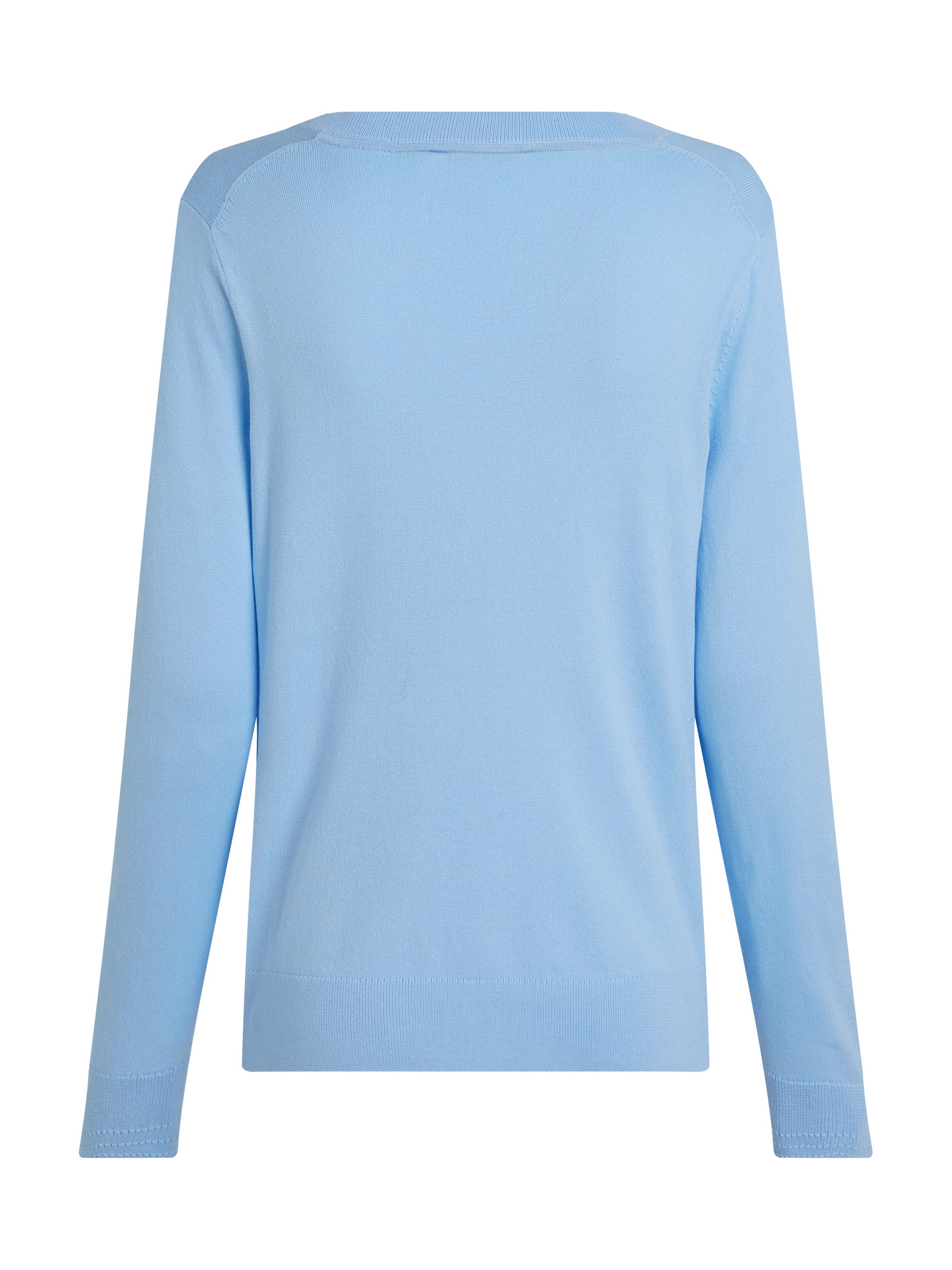 Tommy Hilfiger Trui met V-hals CO JERSEY STITCH V-NK SWEATER met V-hals en rib