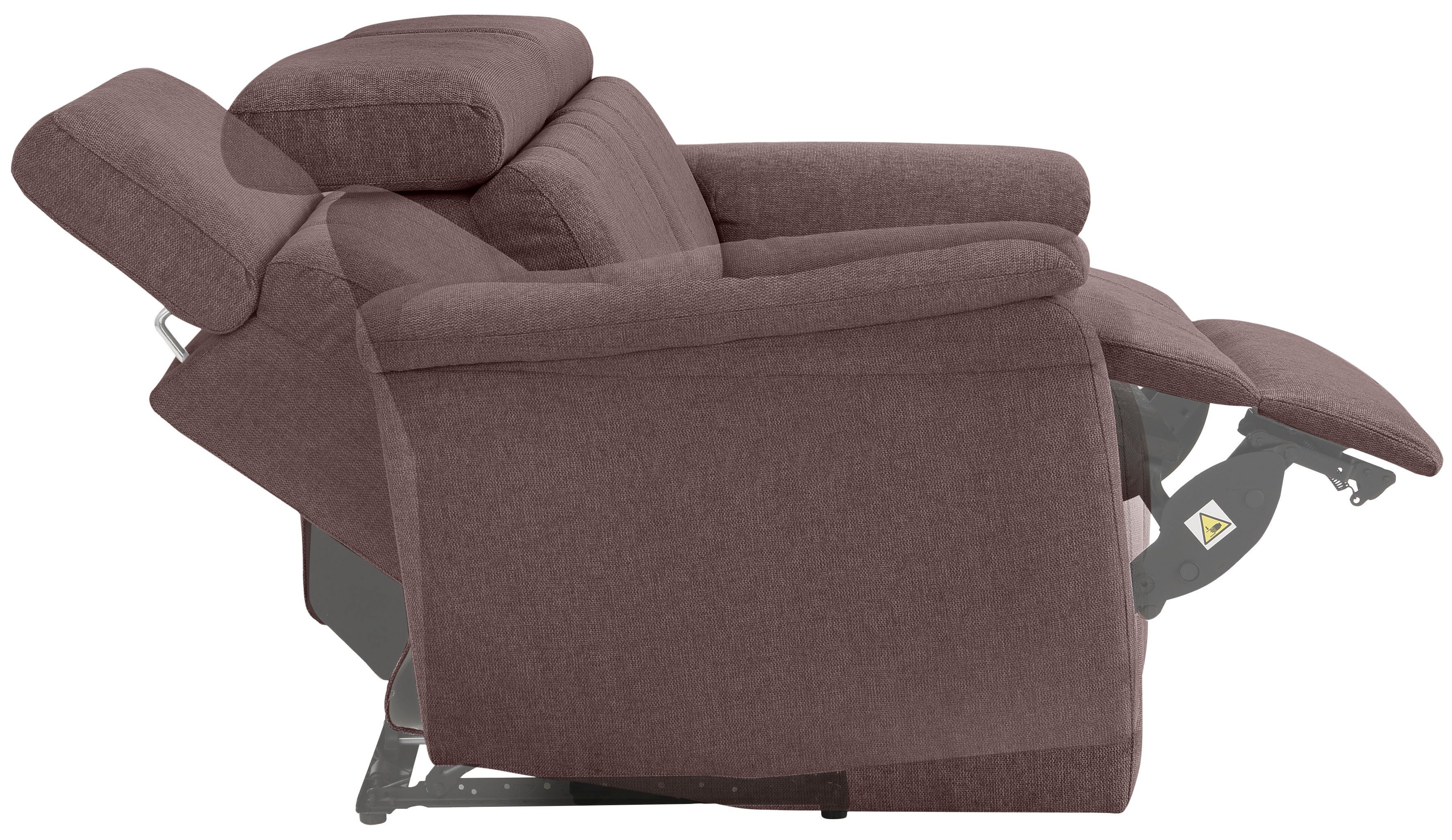 Home affaire Zithoek Binado met handmatige of elektrische relaxfunctie met usb-aansluiting (set, 2-delig)