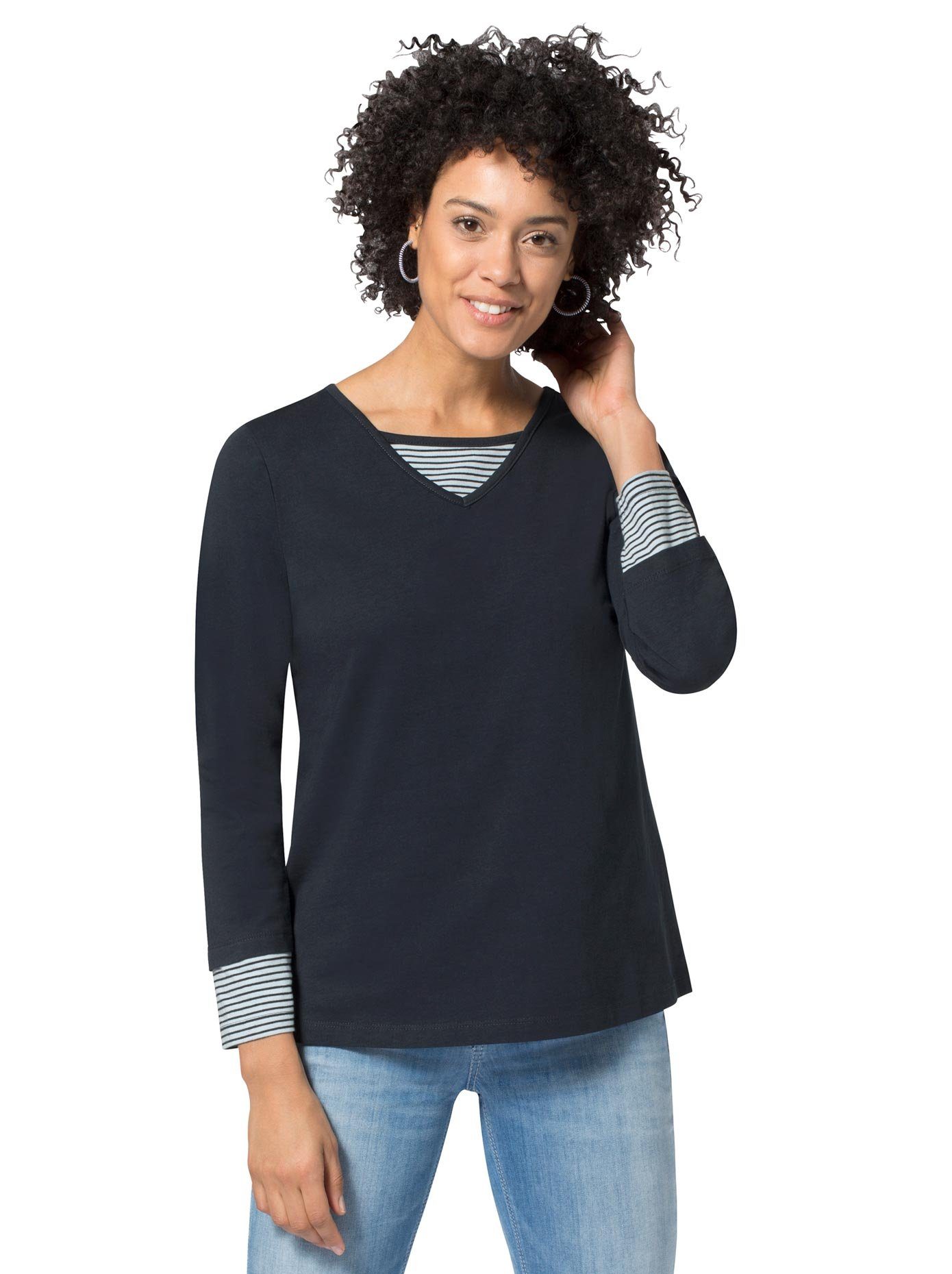 Classic Basics Shirt met lange mouwen Shirt (1-delig)