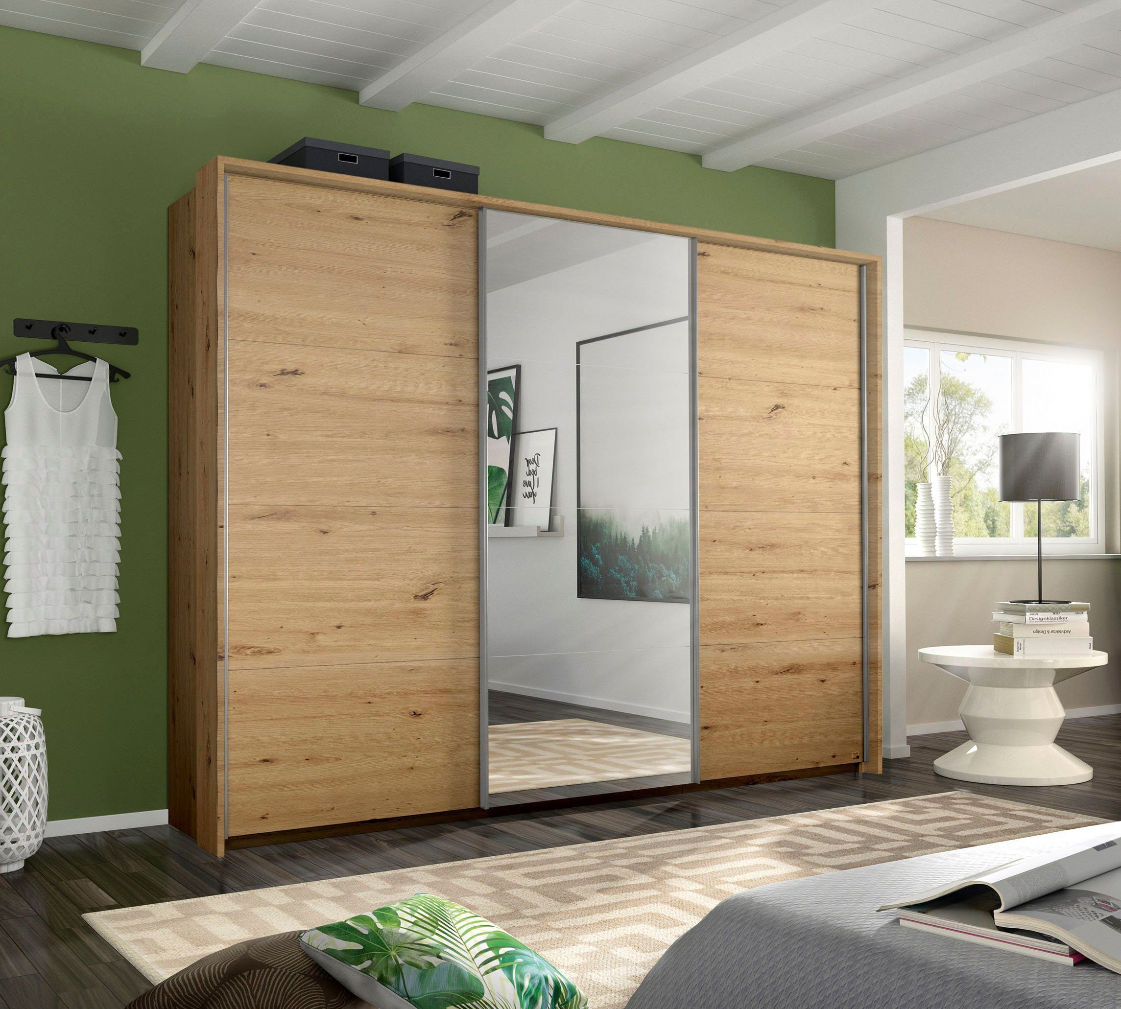 rauch Zweefdeurkast Kledingkast TOMA met passe-partout incl. rek inzet en extra legplanken made in germany