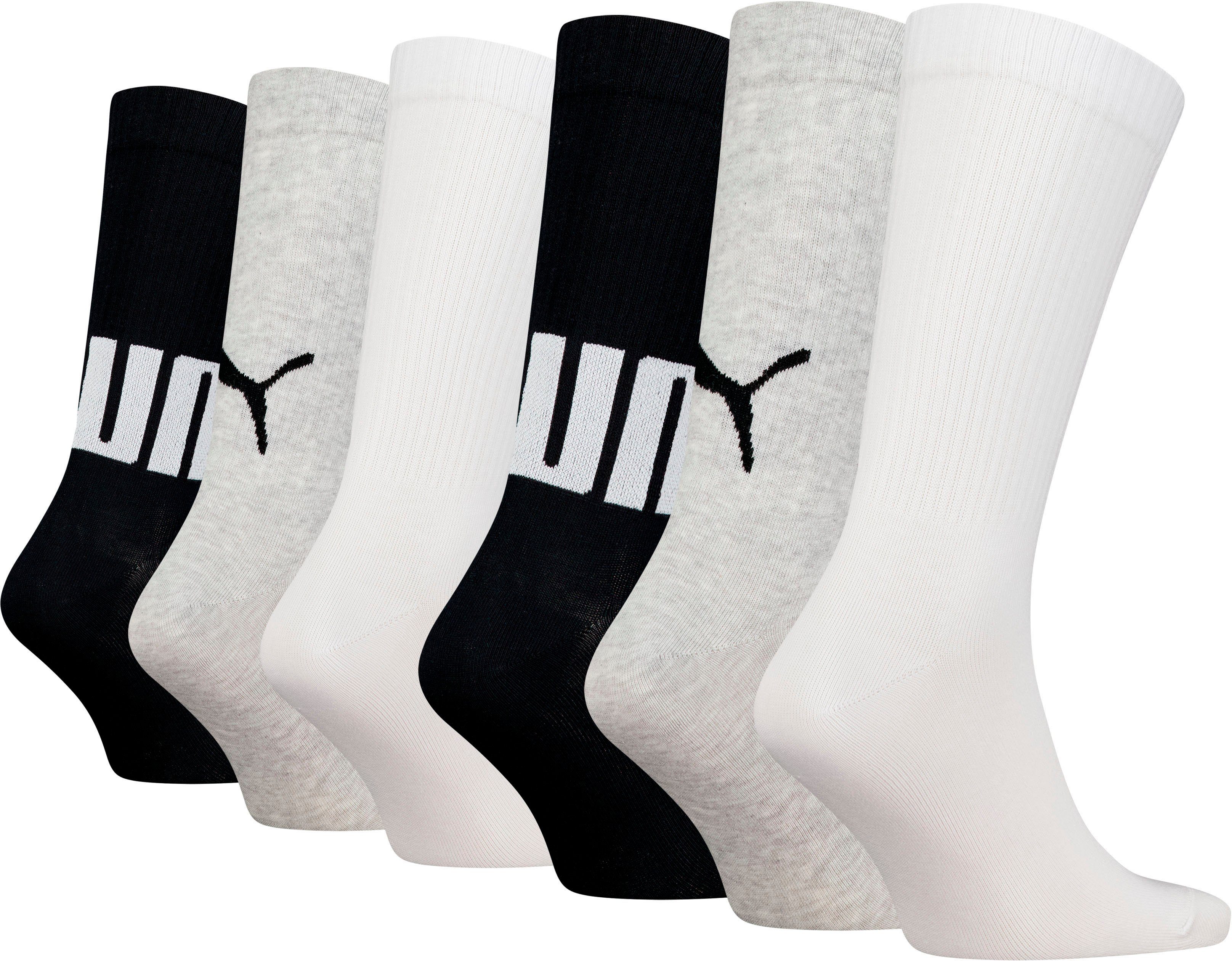 PUMA Sportsokken met geborduurd logo (6 paar Set van 6)