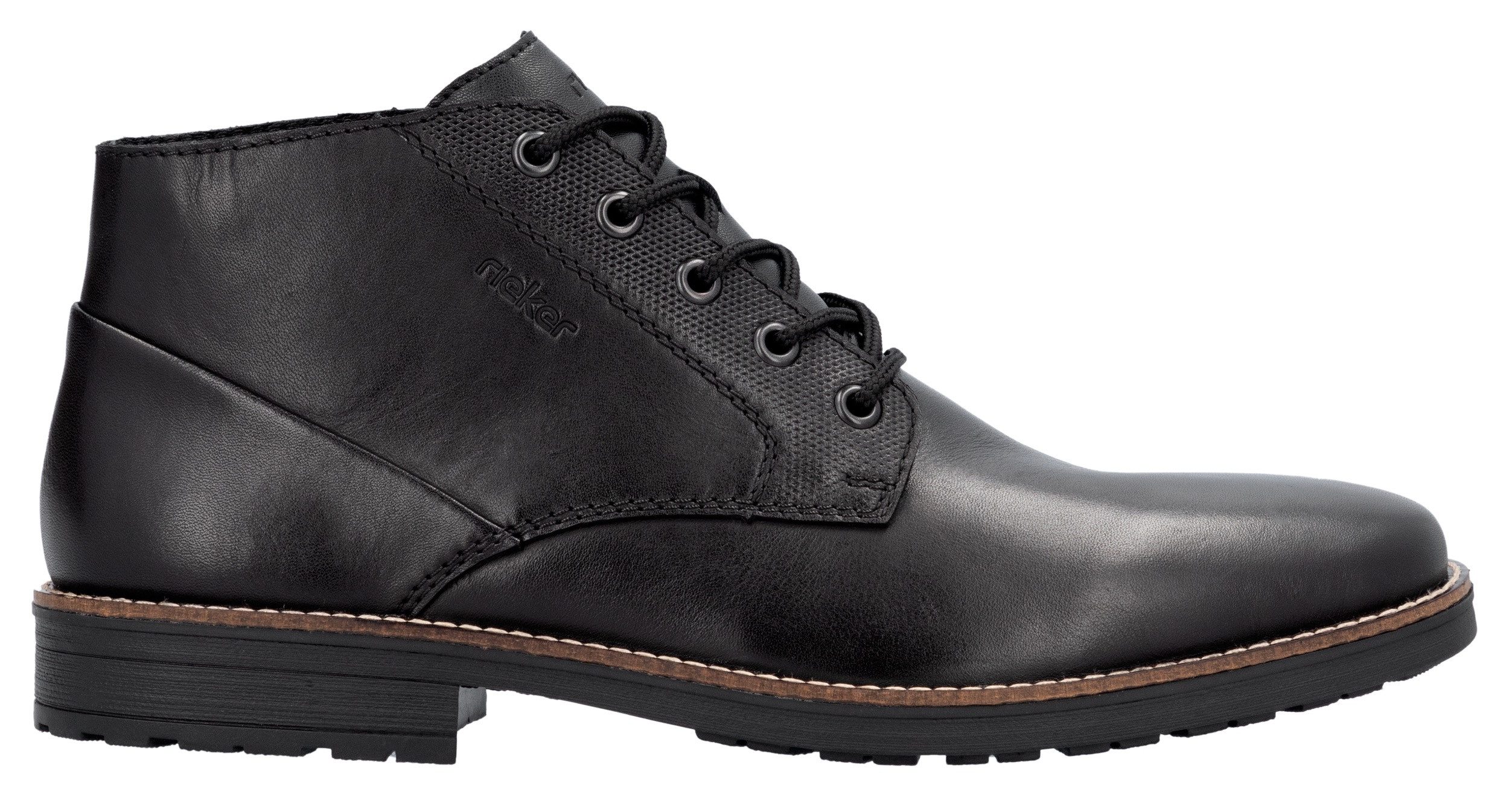 Rieker Veterlaarsjes veterschoenen, business-veterschoenen, enkellaars met zachte bovenlaag