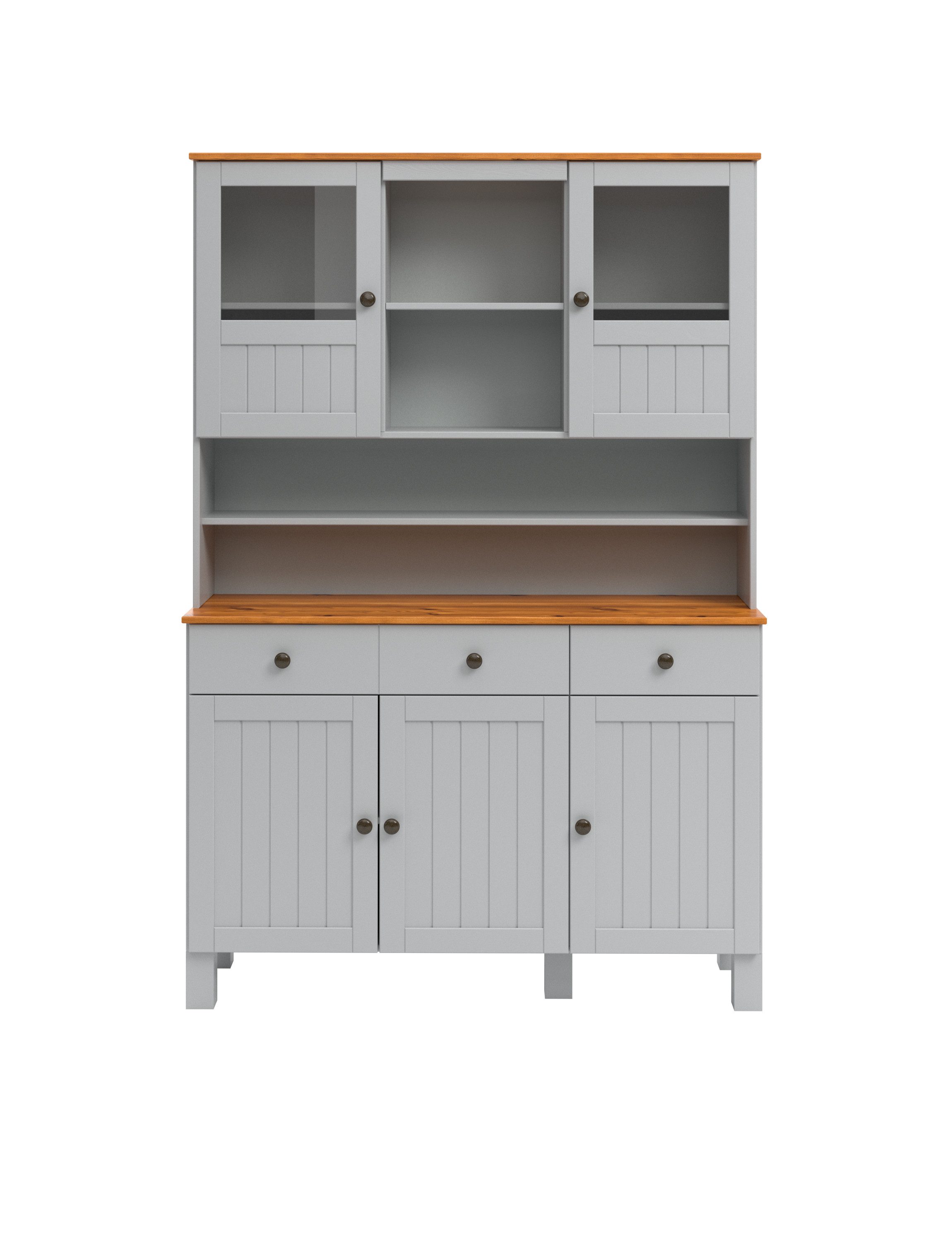 Home affaire Keukenbuffet Alby2 Met metalen grepen, breedte 125 cm