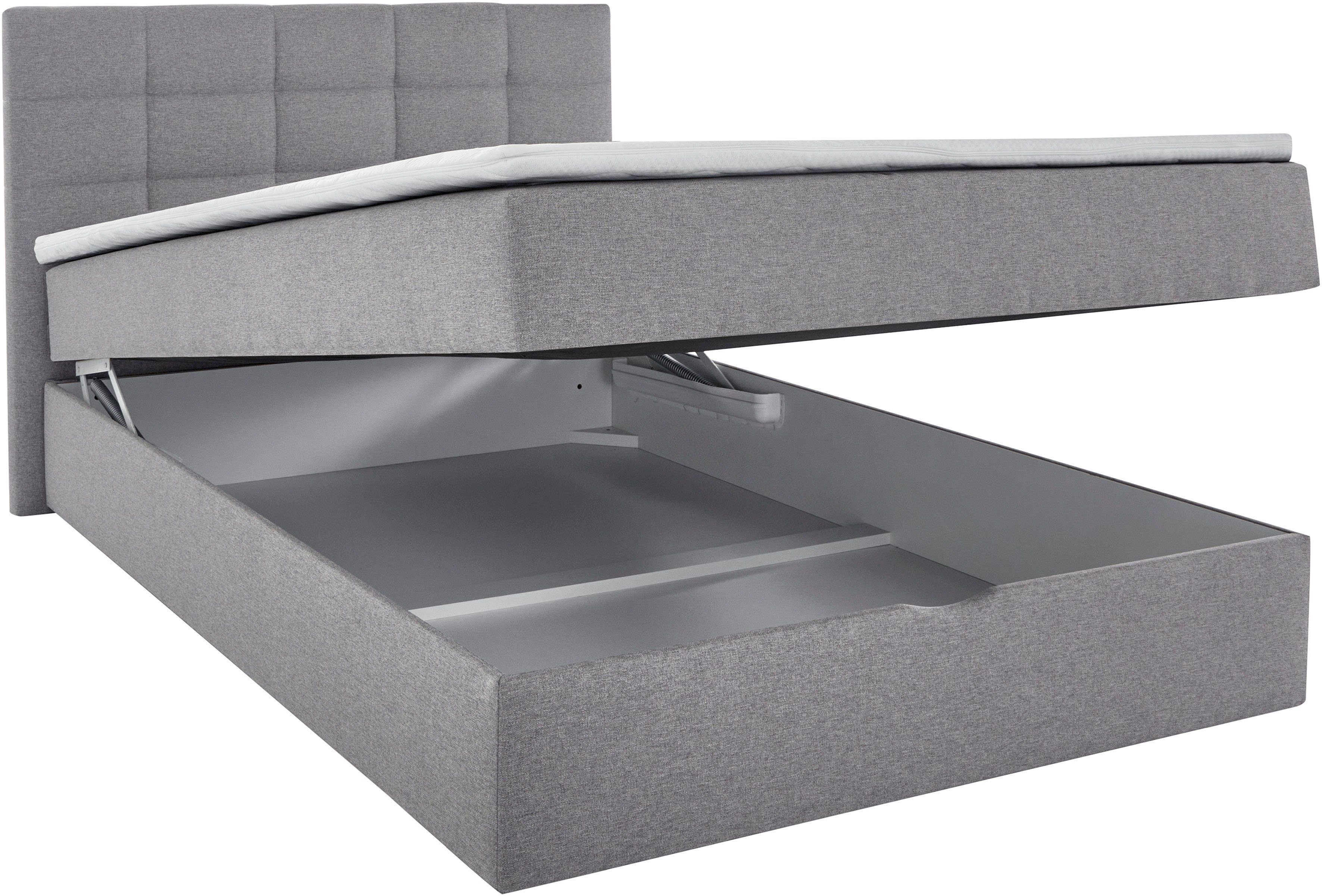 INOSIGN Boxspring OVALO optioneel met bedbox, verkrijgbaar in h2, h3 & h4