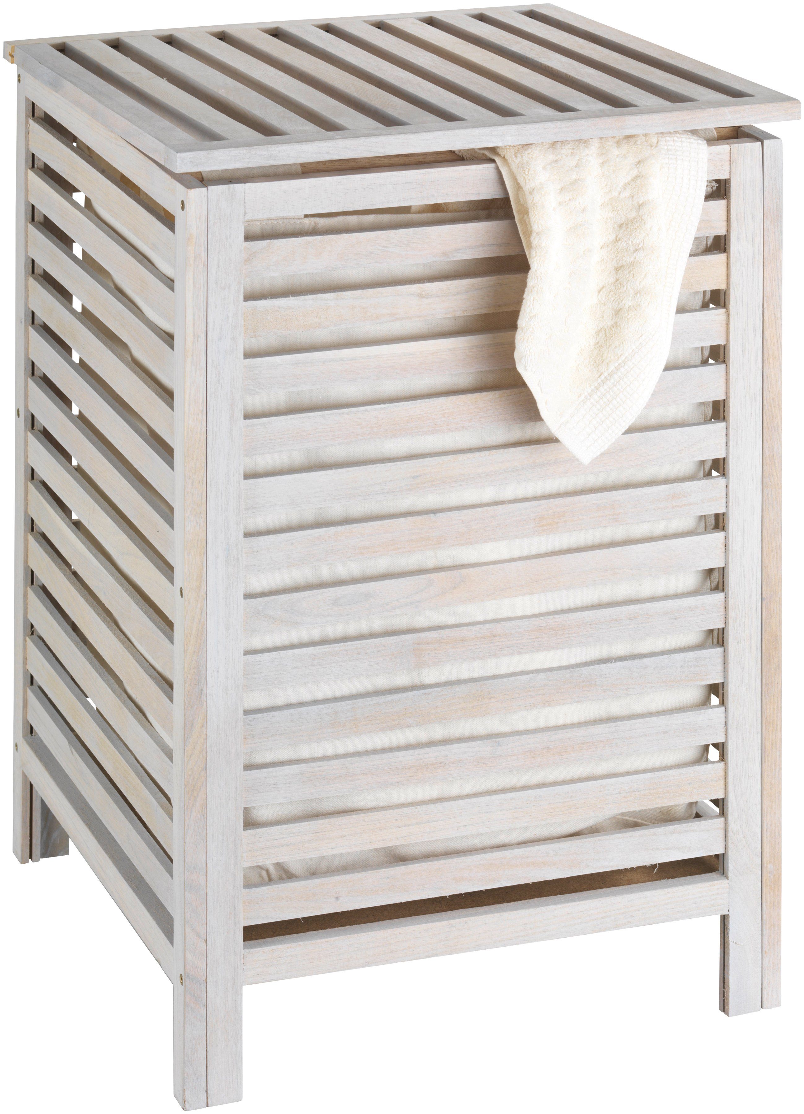 WENKO Wasmand Norway van massief walnotenhout