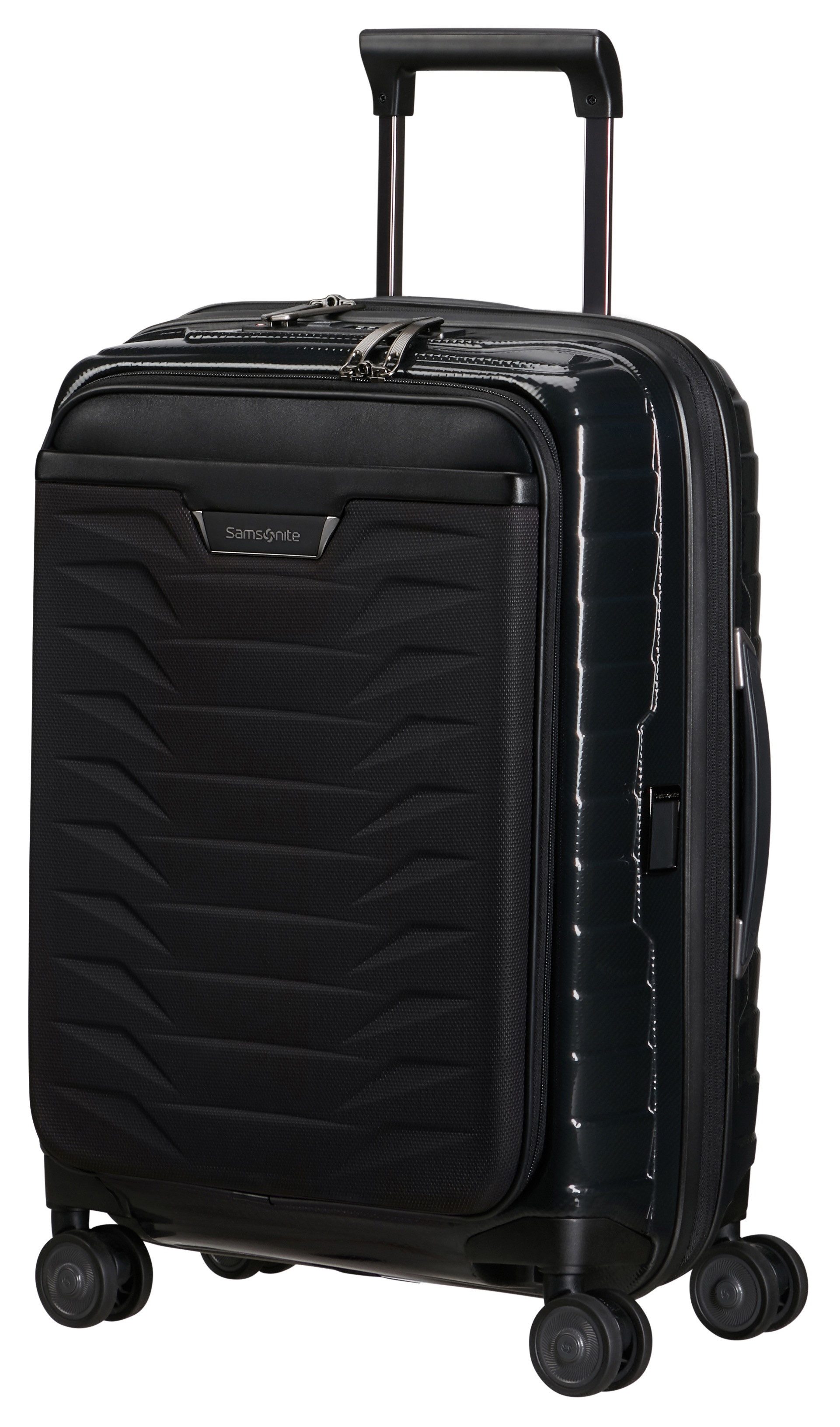 Samsonite Hardshell-trolley PROXIS 55 EXP easy access Handbagage harde koffer volumevergroting laptopvak