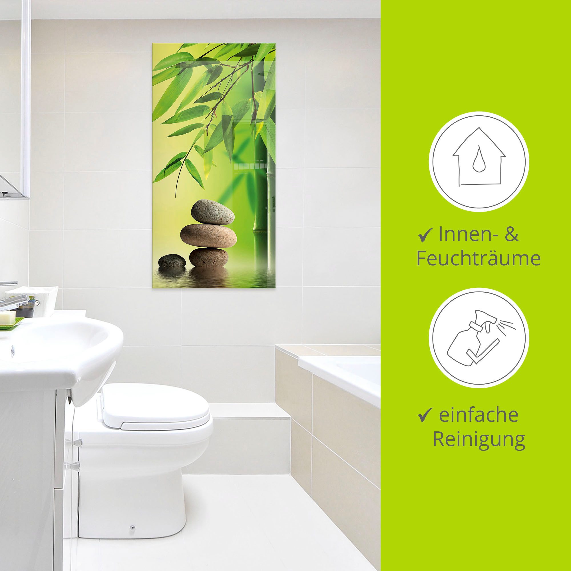 Artland Print op glas Spa stilleven in verschillende maten